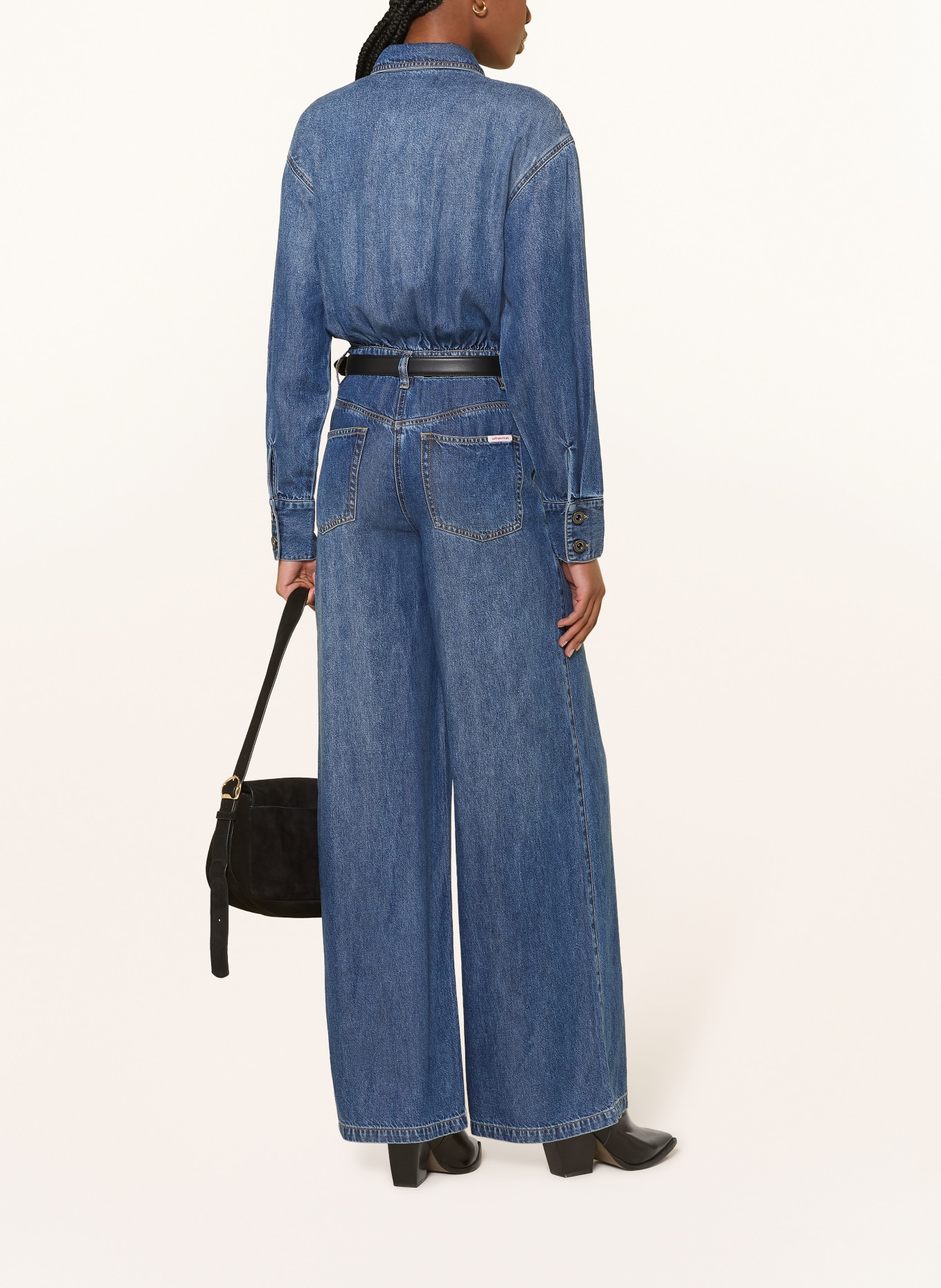 self-portrait Jeans-Jumpsuit: DUNKELBLAU