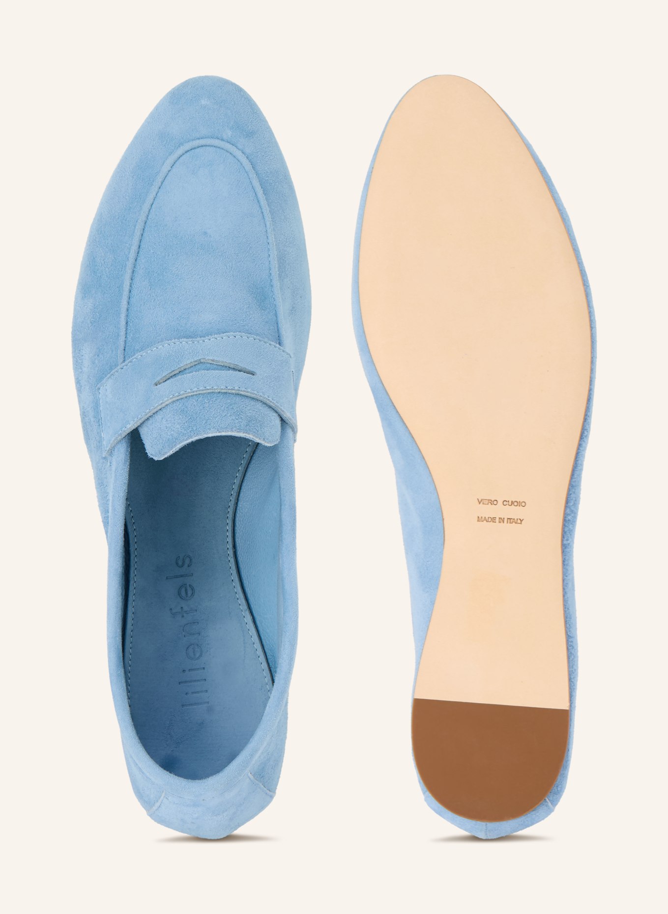 lilienfels Penny-Loafer: HELLBLAU