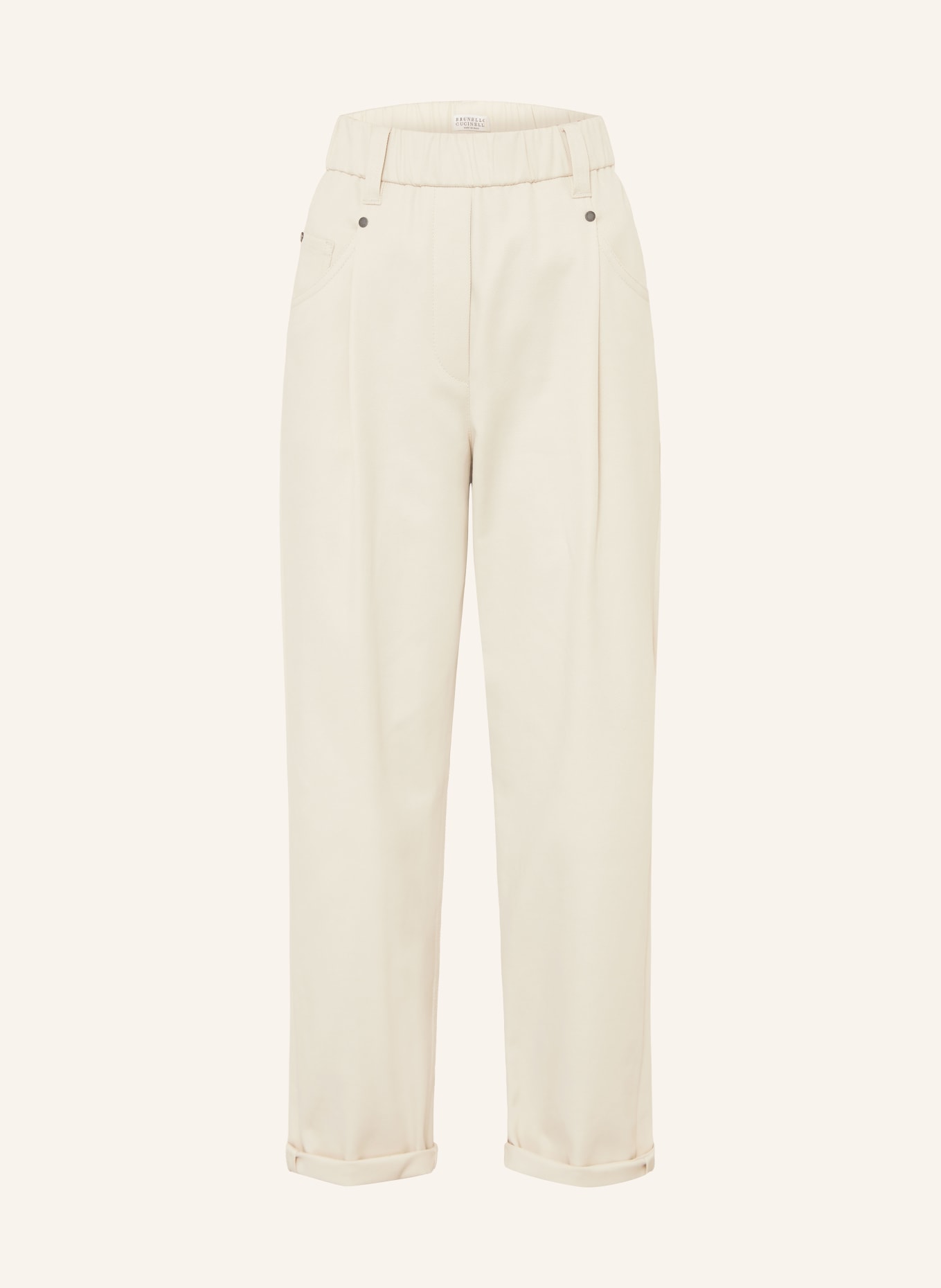 BRUNELLO CUCINELLI Hose: ECRU