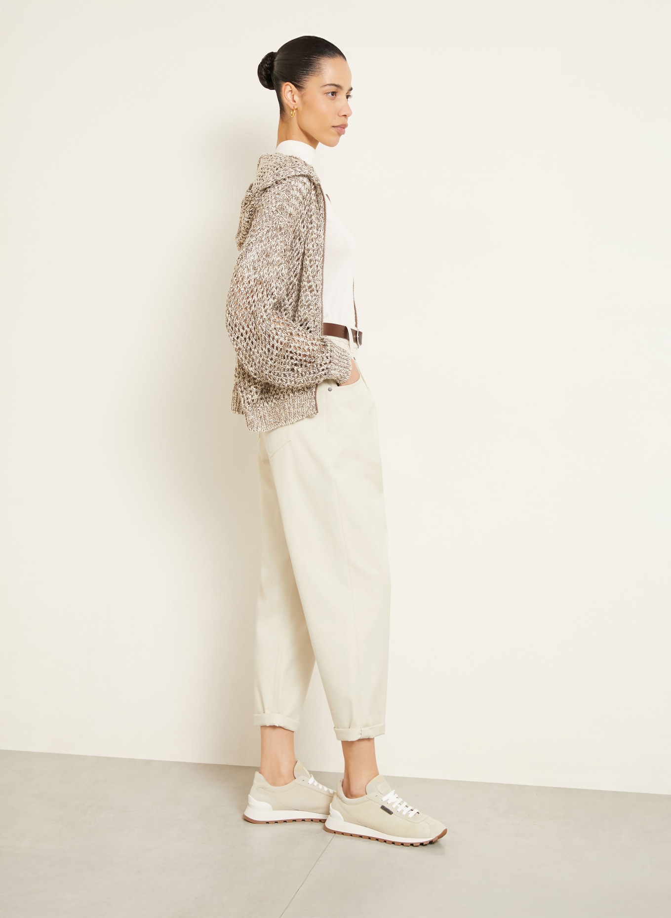 BRUNELLO CUCINELLI Hose: ECRU