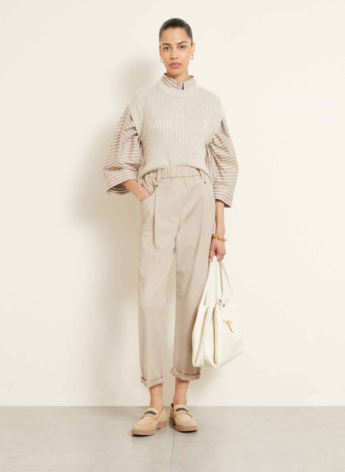 BRUNELLO CUCINELLI Hose: BEIGE