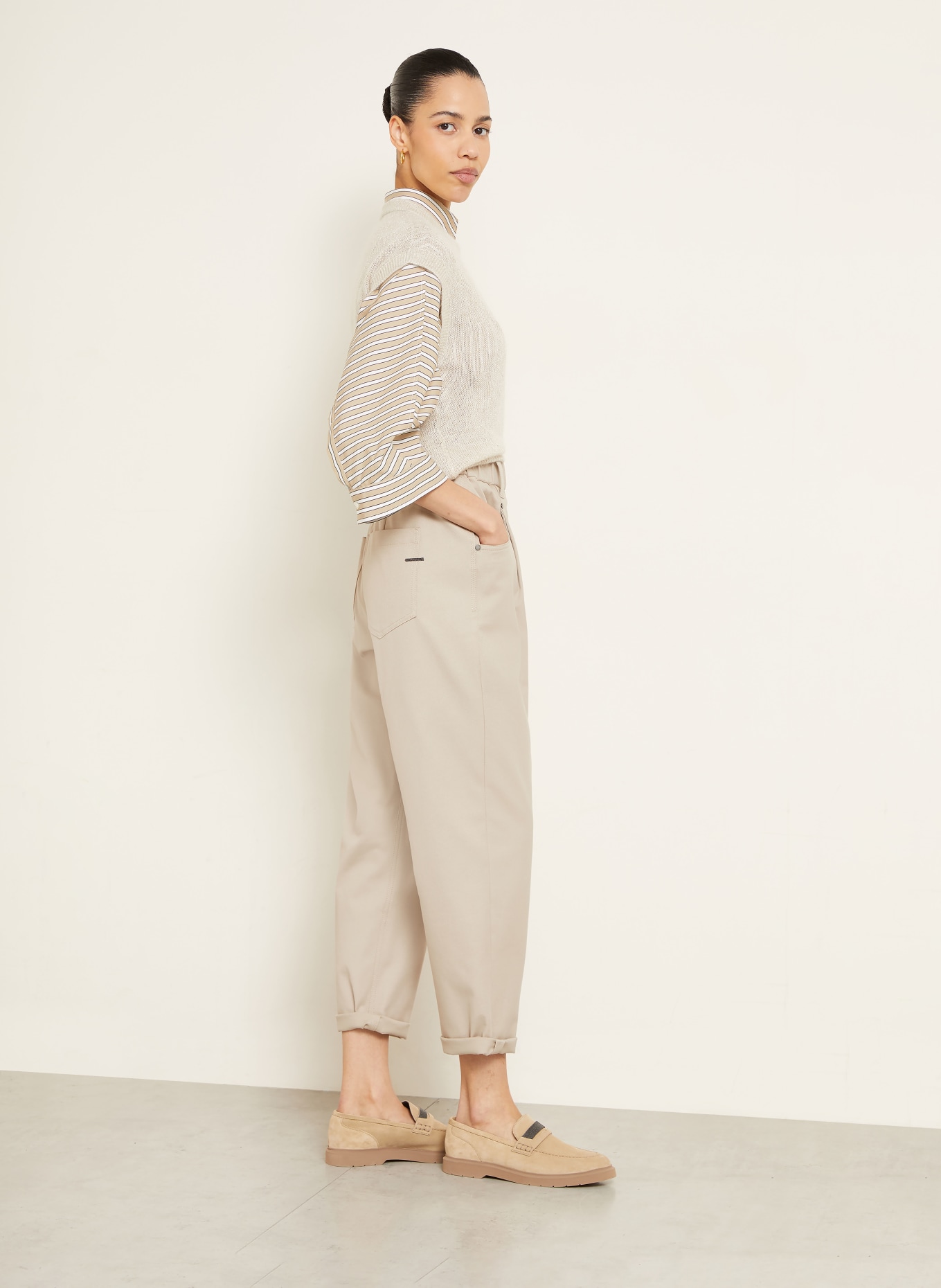 BRUNELLO CUCINELLI Hose: BEIGE