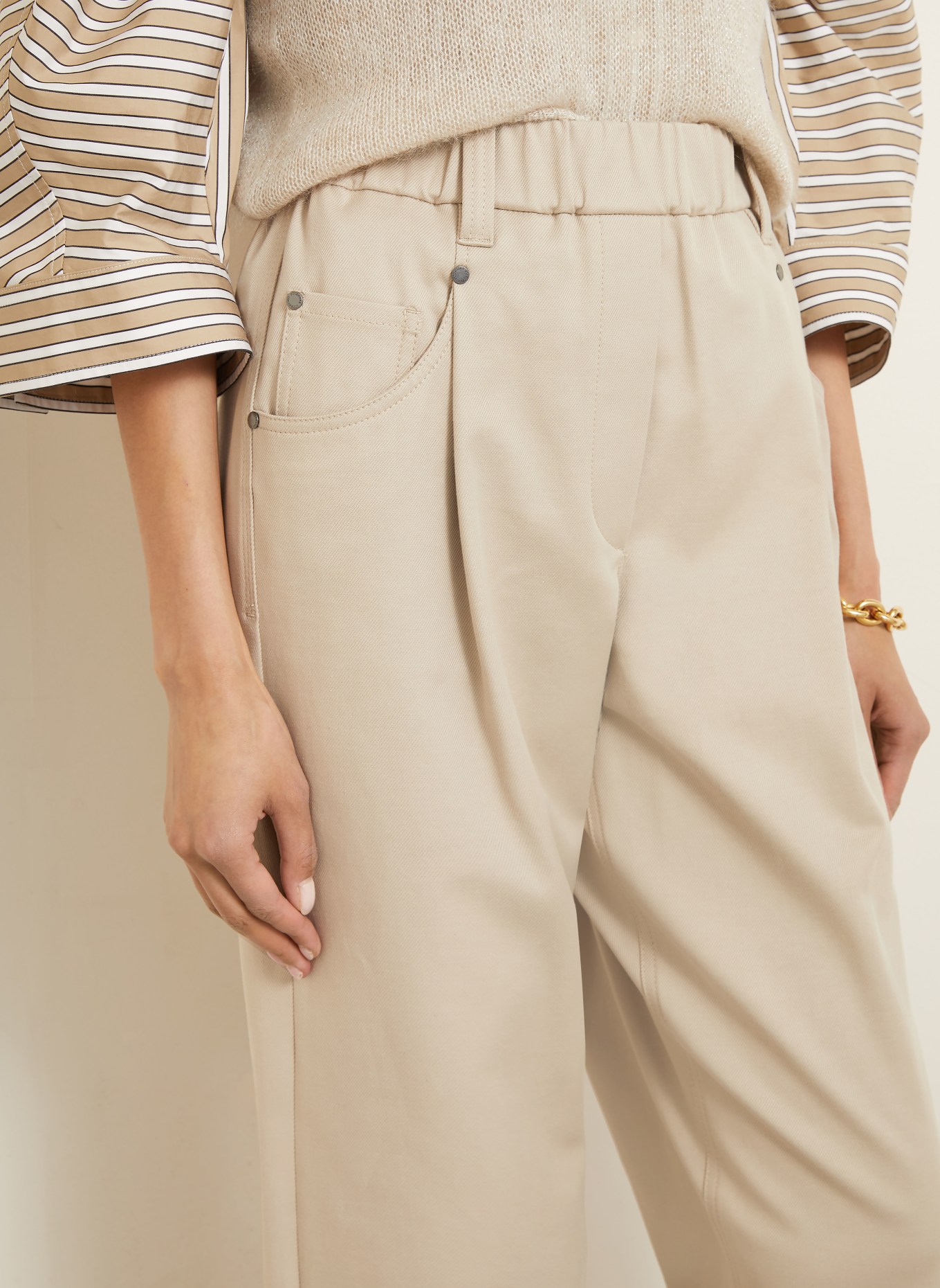 BRUNELLO CUCINELLI Hose: BEIGE