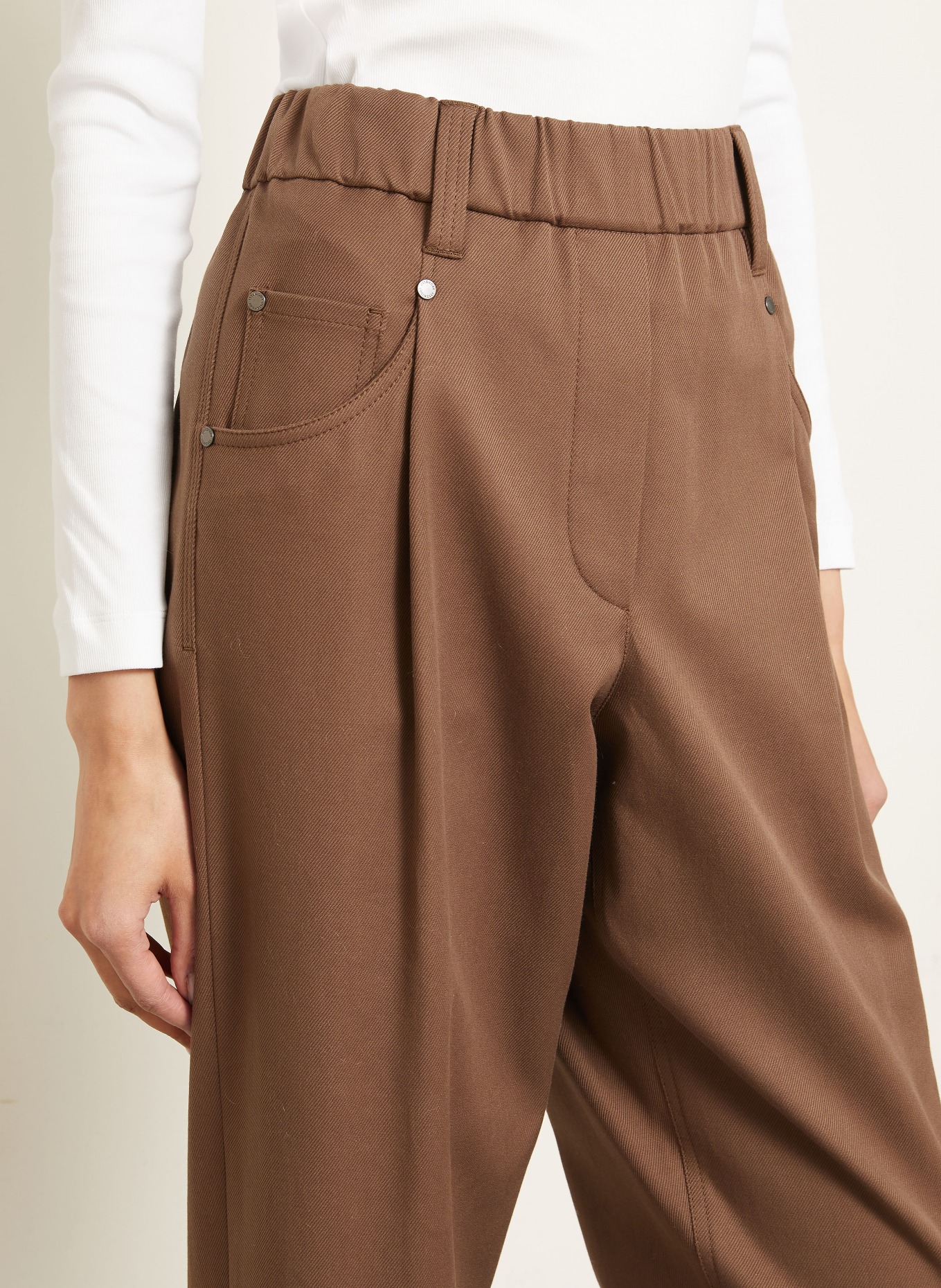 BRUNELLO CUCINELLI Hose: BRAUN