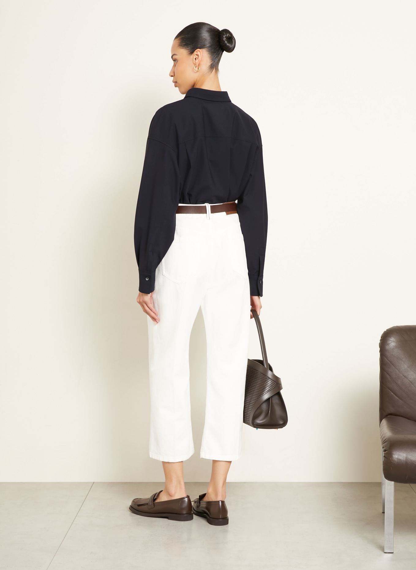 BRUNELLO CUCINELLI Hemdbluse: DUNKELBLAU