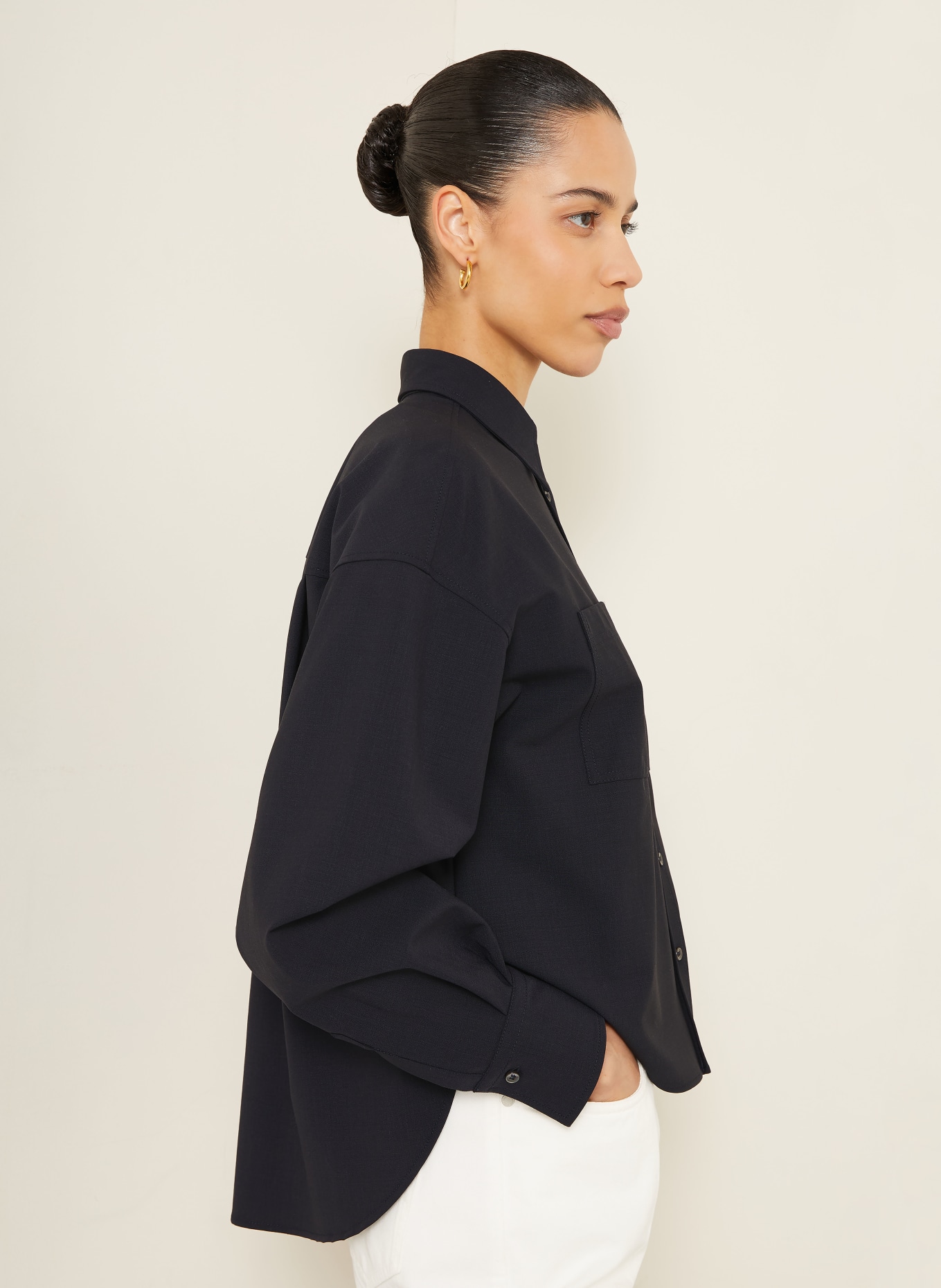 BRUNELLO CUCINELLI Hemdbluse: DUNKELBLAU