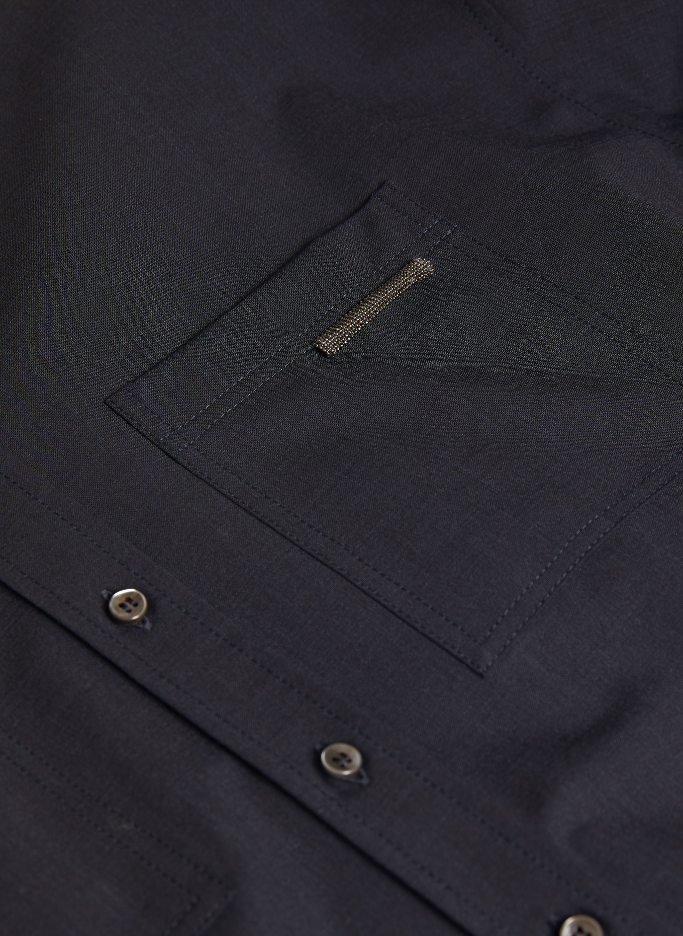 BRUNELLO CUCINELLI Hemdbluse: DUNKELBLAU