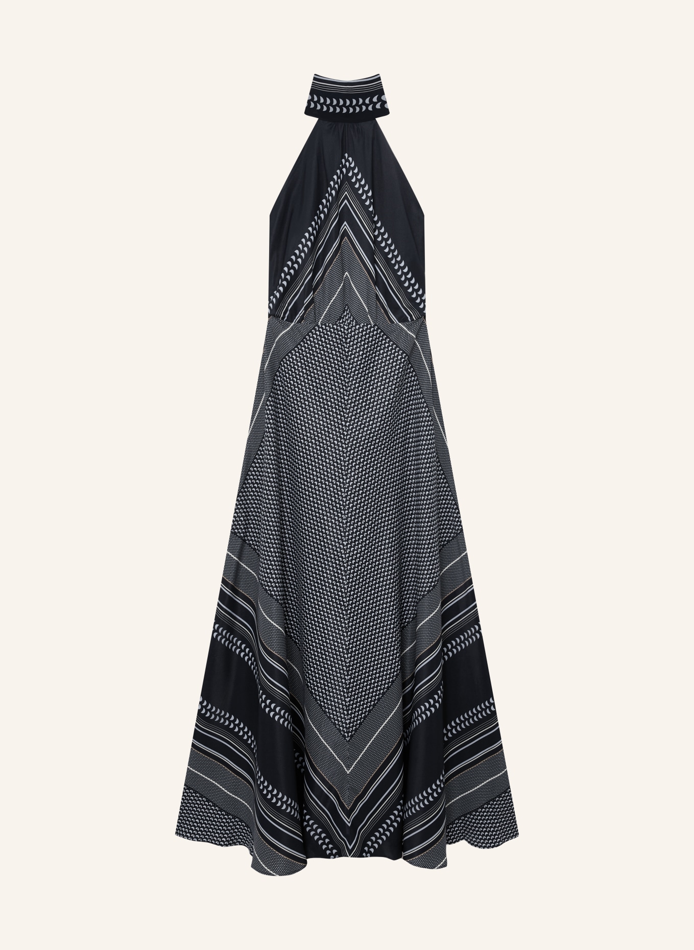 REISS Kleid SKYLAR: DUNKELBLAU / BRAUN / HELLBLAU