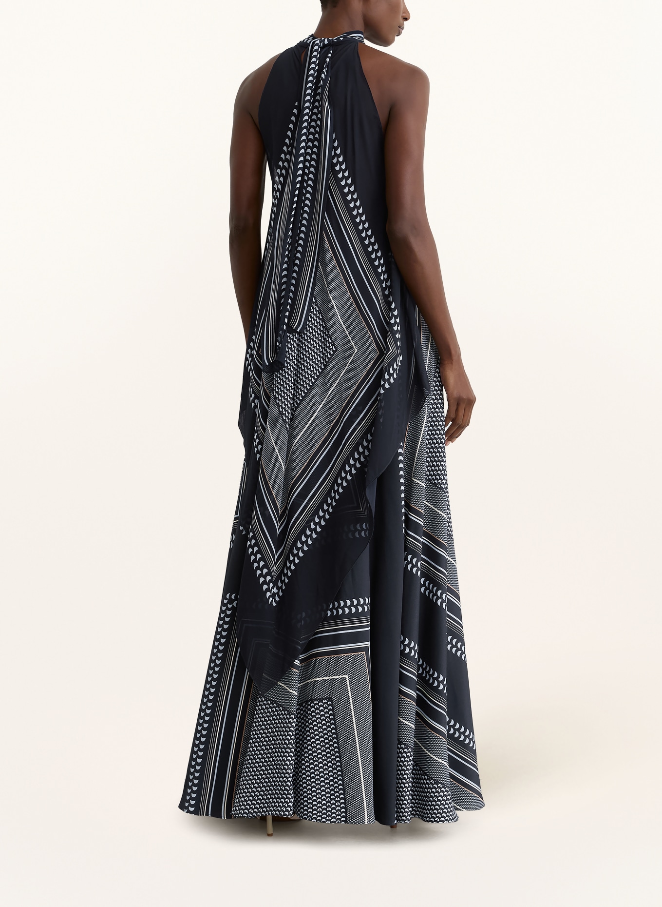 REISS Kleid SKYLAR: DUNKELBLAU / BRAUN / HELLBLAU