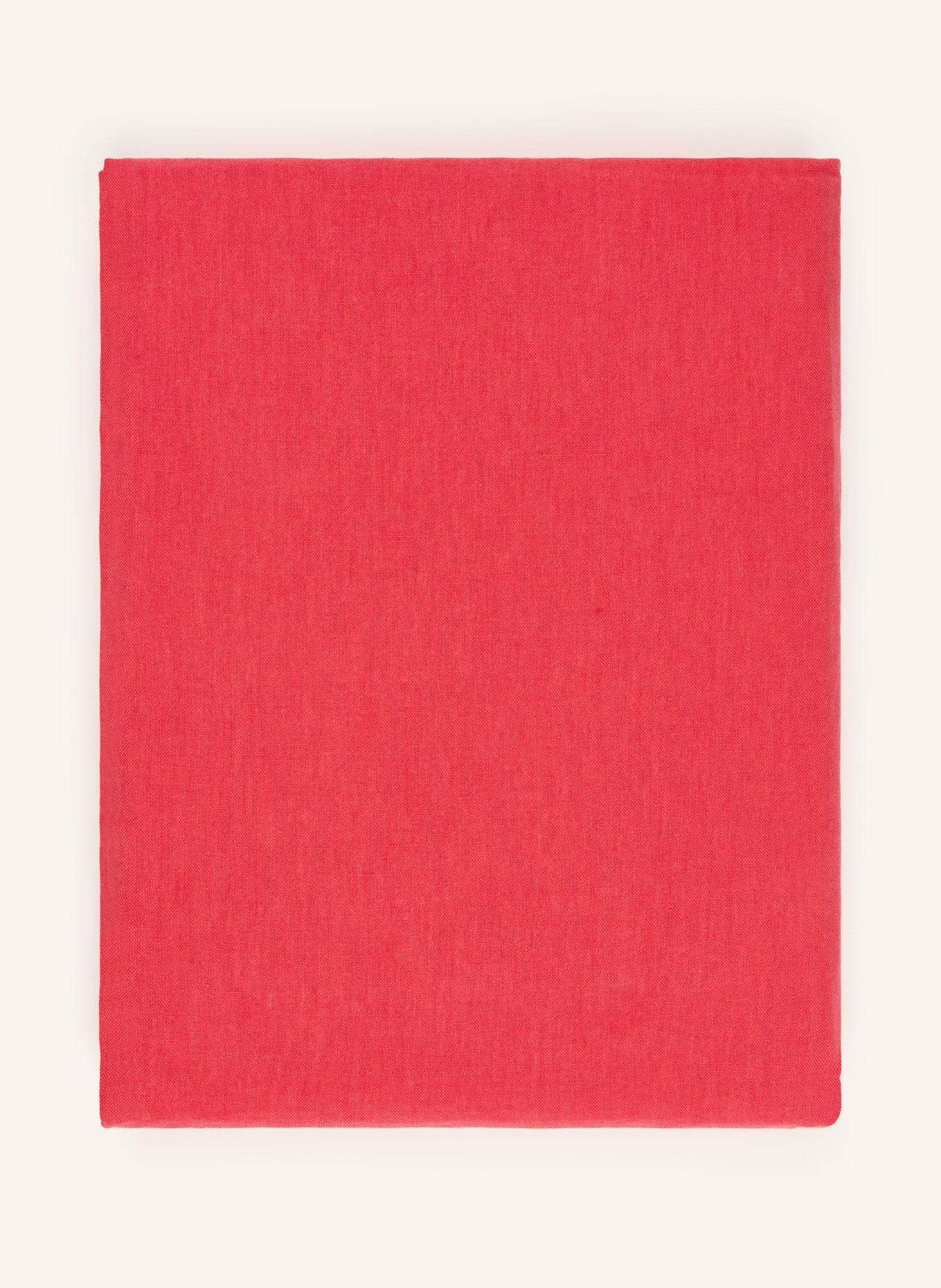 fleuresse Bettwäsche PROVENCE mit Leinen: ROT