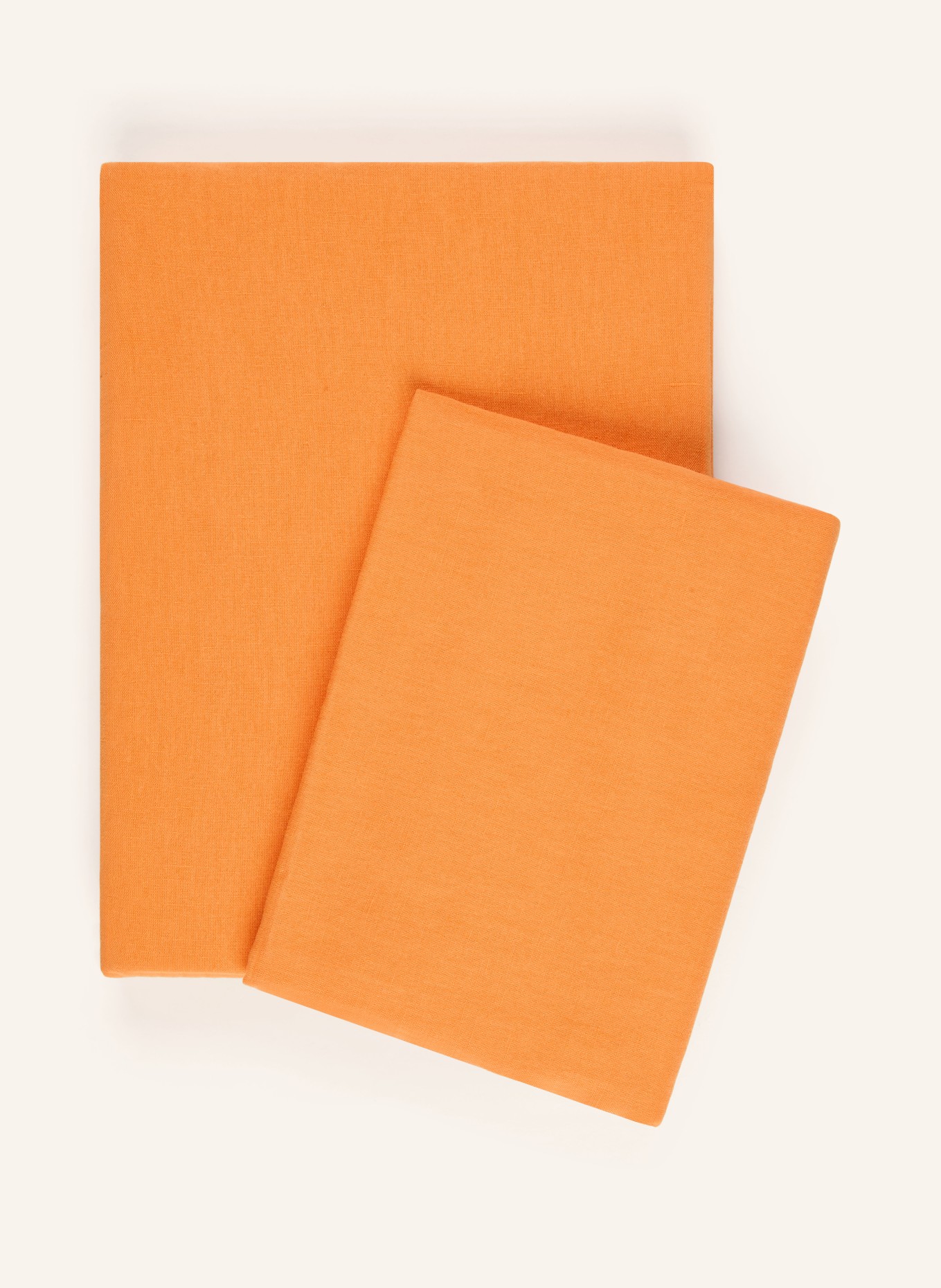 fleuresse Linge de lit PROVENCE en lin: ORANGE