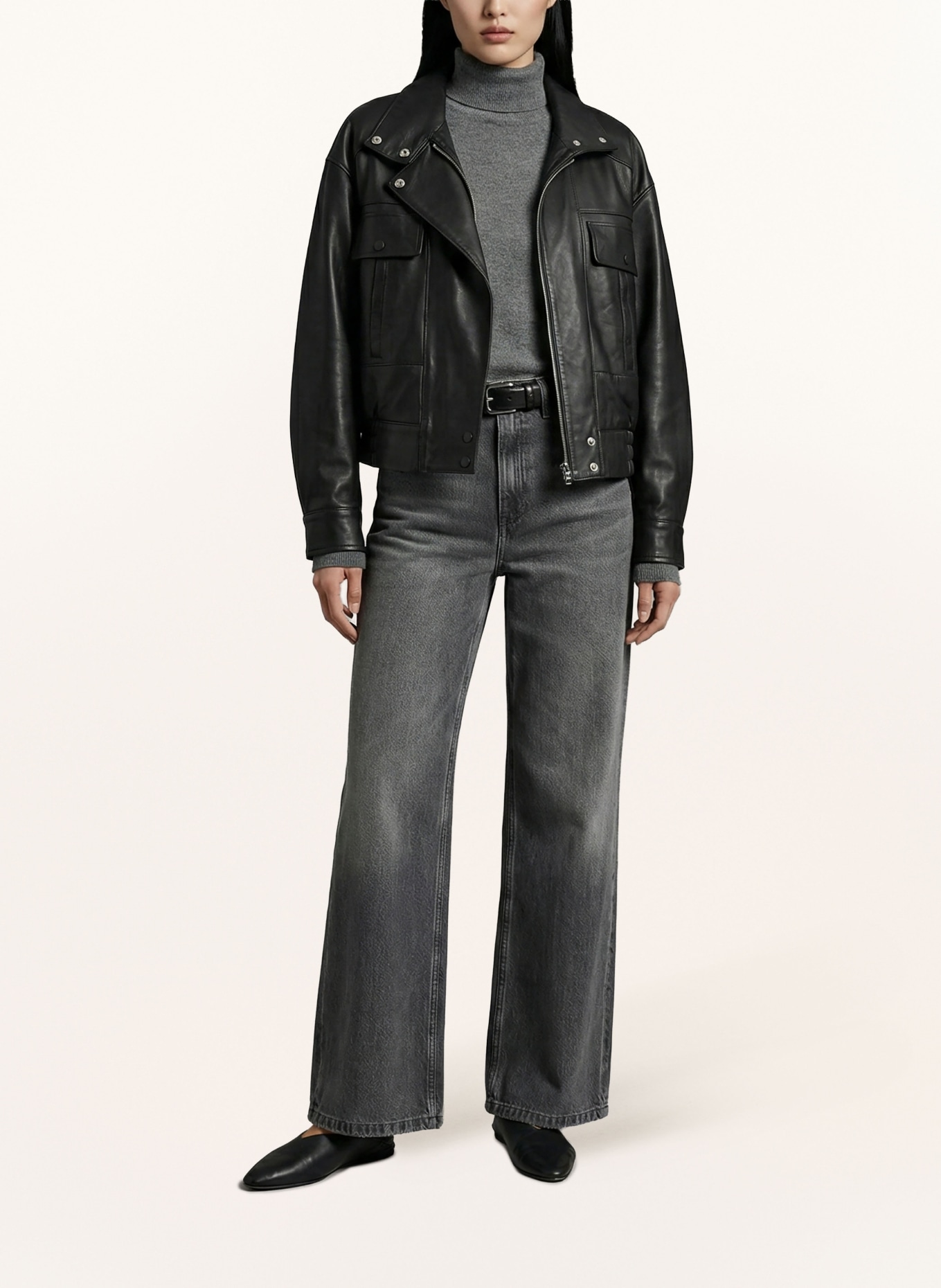 RICANO Lederjacke SONJA: SCHWARZ