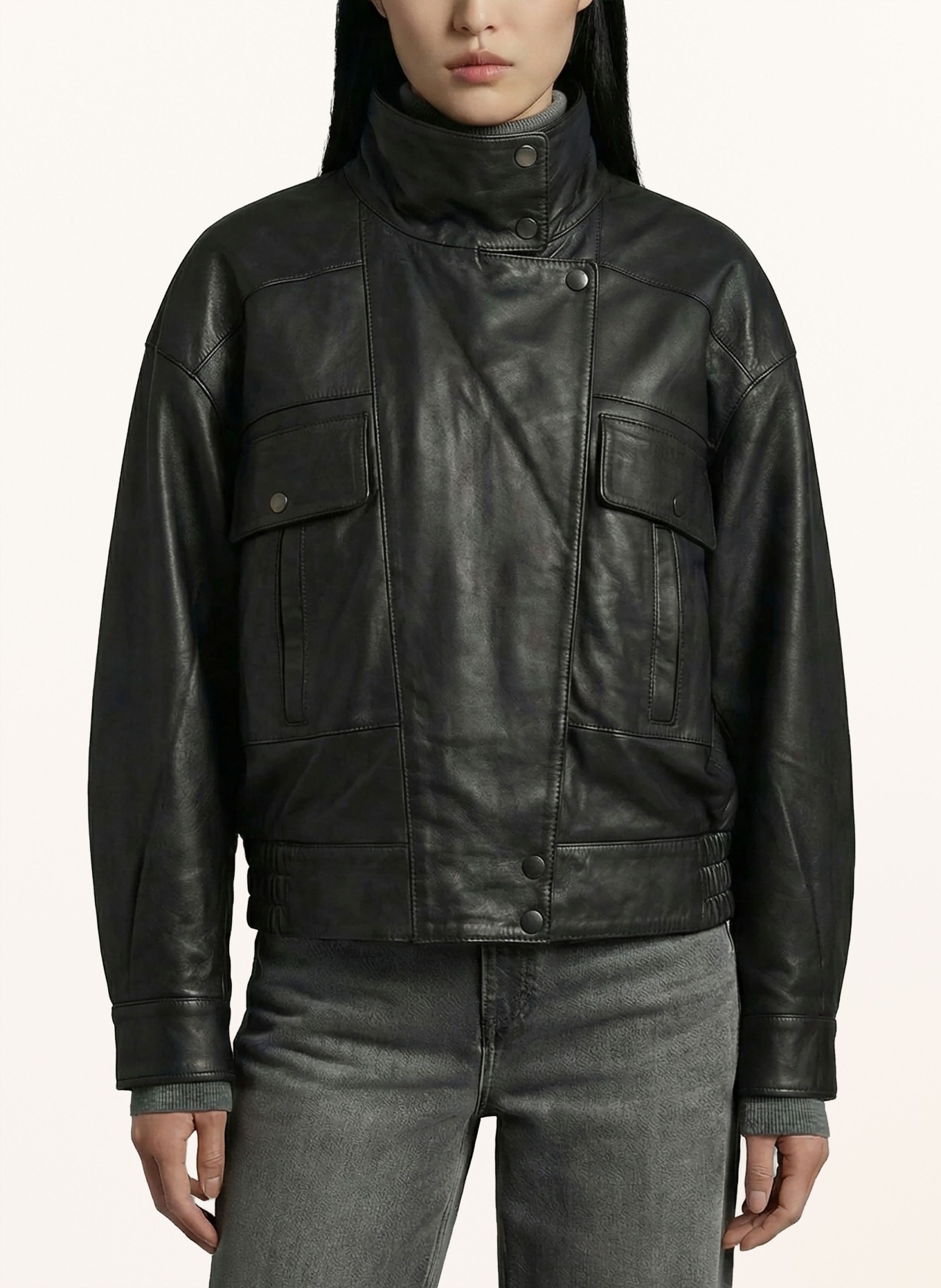 RICANO Lederjacke SONJA: SCHWARZ