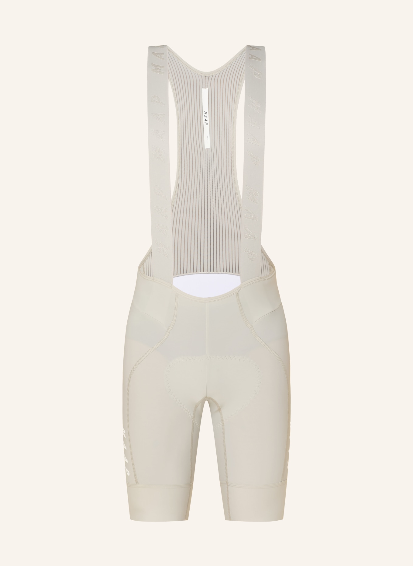 MAAP TEAM BIB EVO Cycling Shorts with Straps and Padded Seat Panel: GRAY