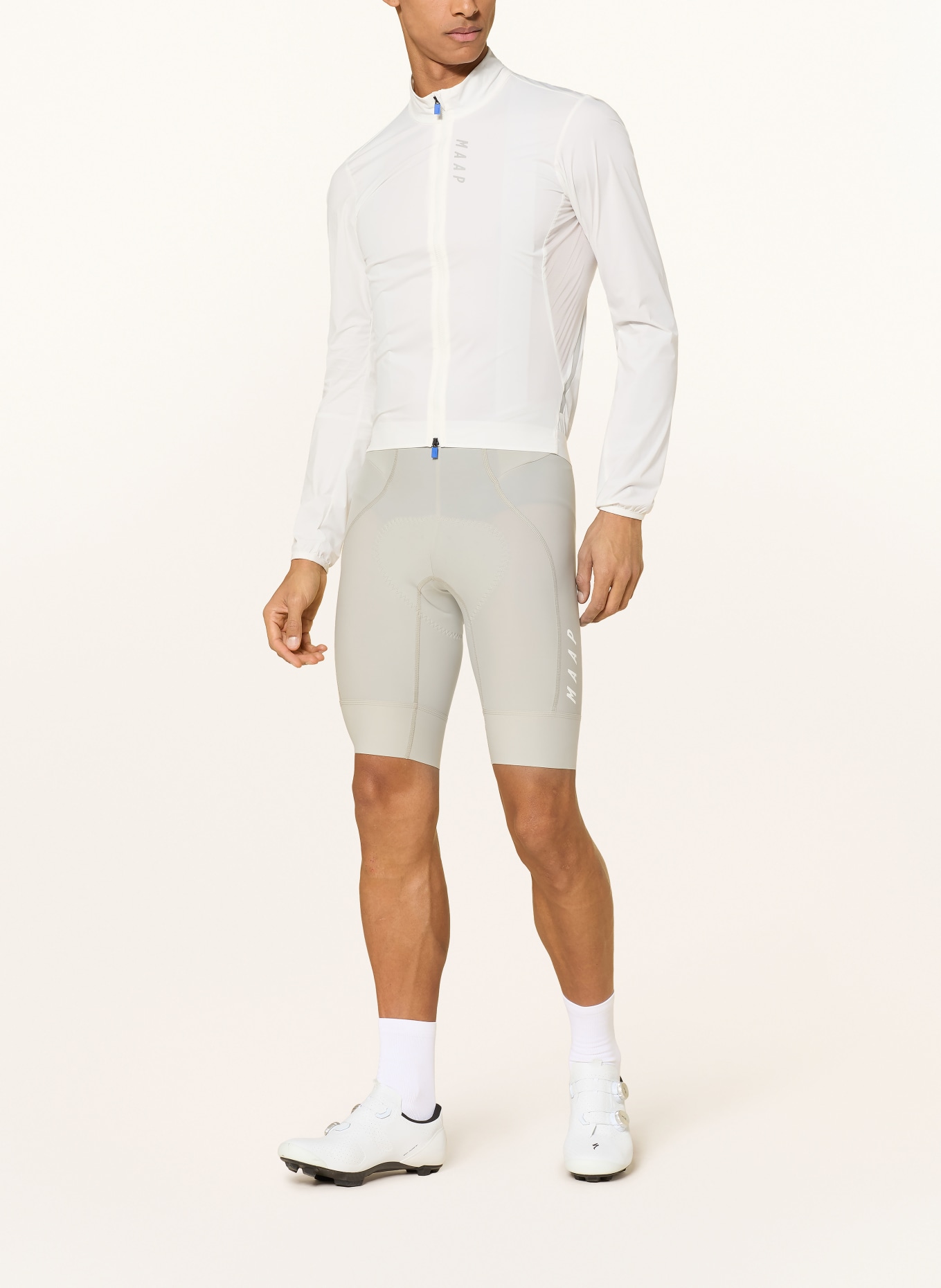 MAAP TEAM BIB EVO Cycling Shorts with Straps and Padded Seat Panel: GRAY