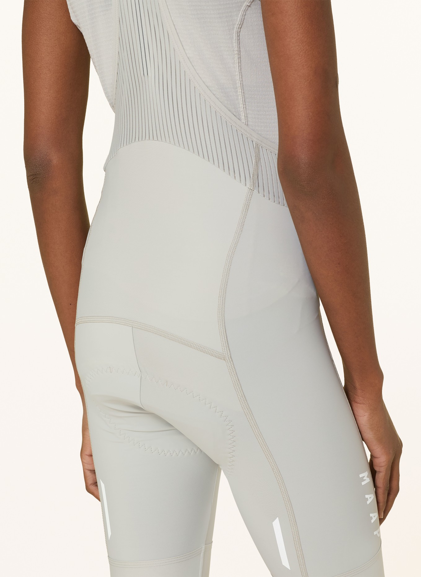 MAAP Radhose TEAM BIB EVO mit Trägern und gepolstertem Einsatz: GRAU