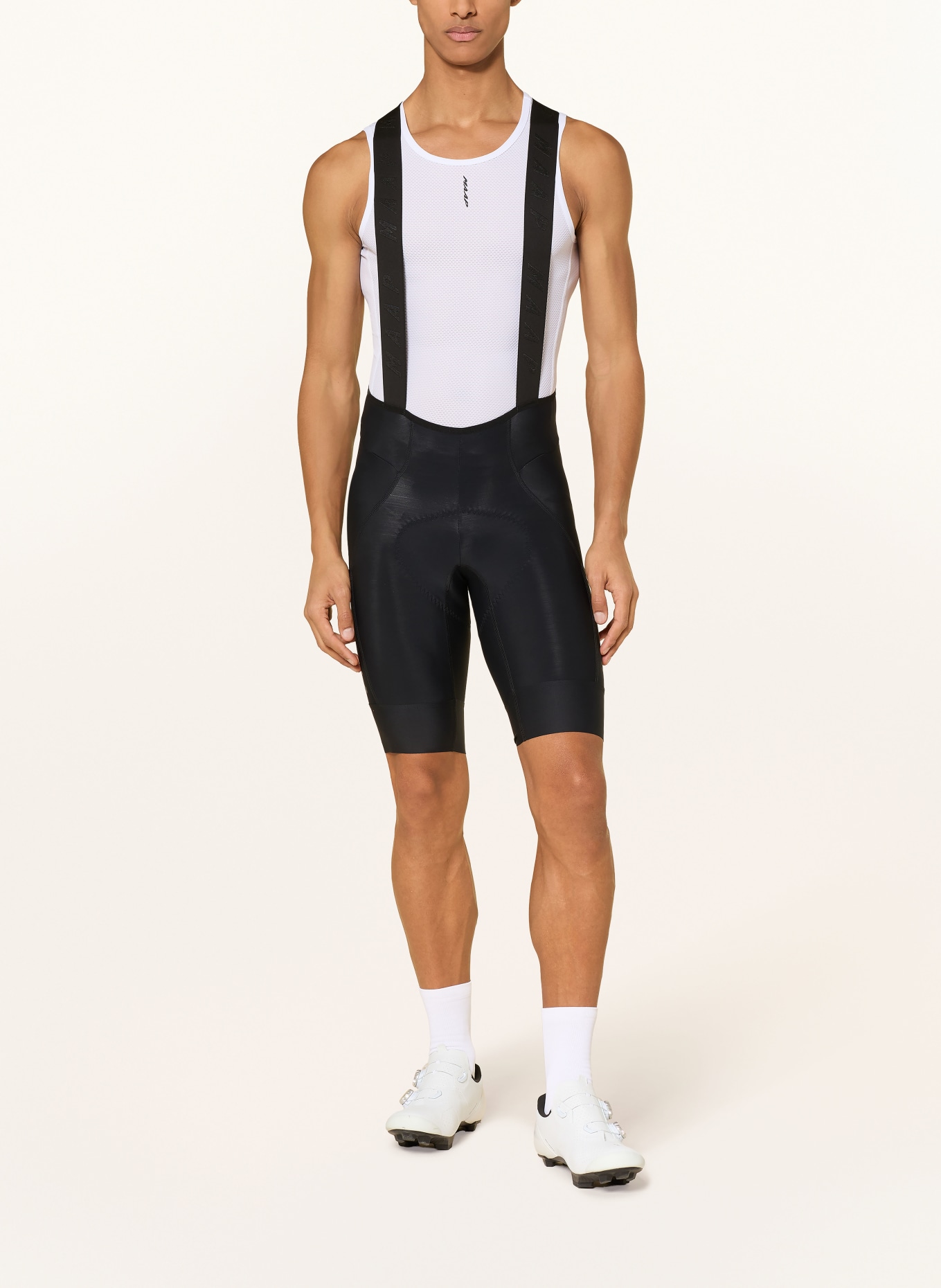 MAAP Cyklistické kalhoty TEAM BIB EVO CARGO s ramínky a polstrovaným sedlem: ČERNÁ