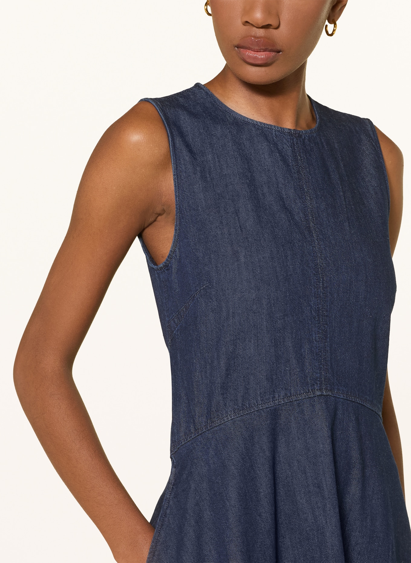 ARKET robe en jean: BLEU FONCÉ