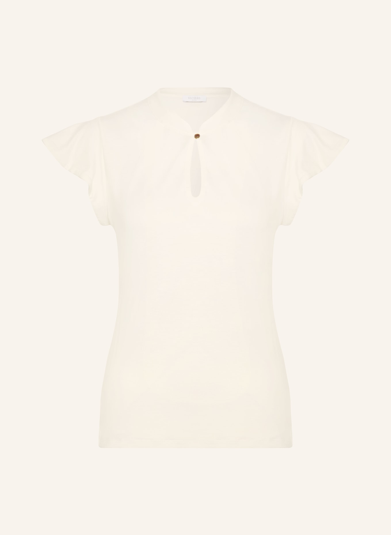 HOBBS Fialová košilová blůza z džerzeje s volánky: REŽNÁ