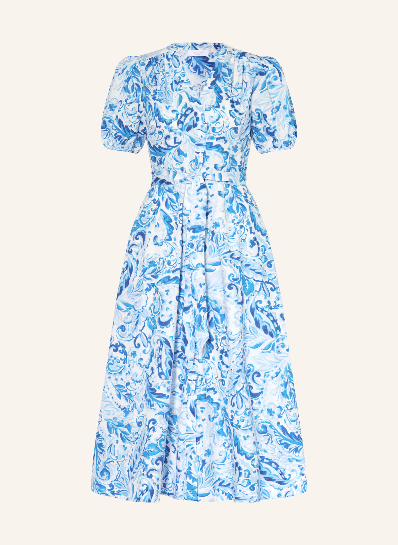 HOBBS Kleid LIBBY: BLAU / PINK / WEISS