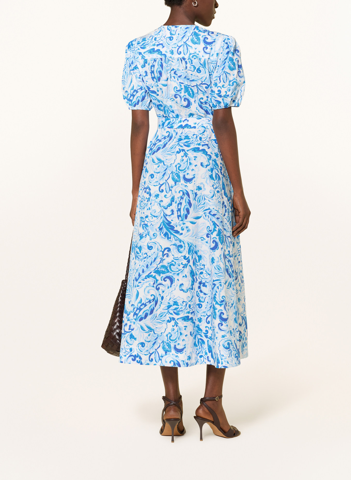 HOBBS Kleid LIBBY: BLAU / PINK / WEISS