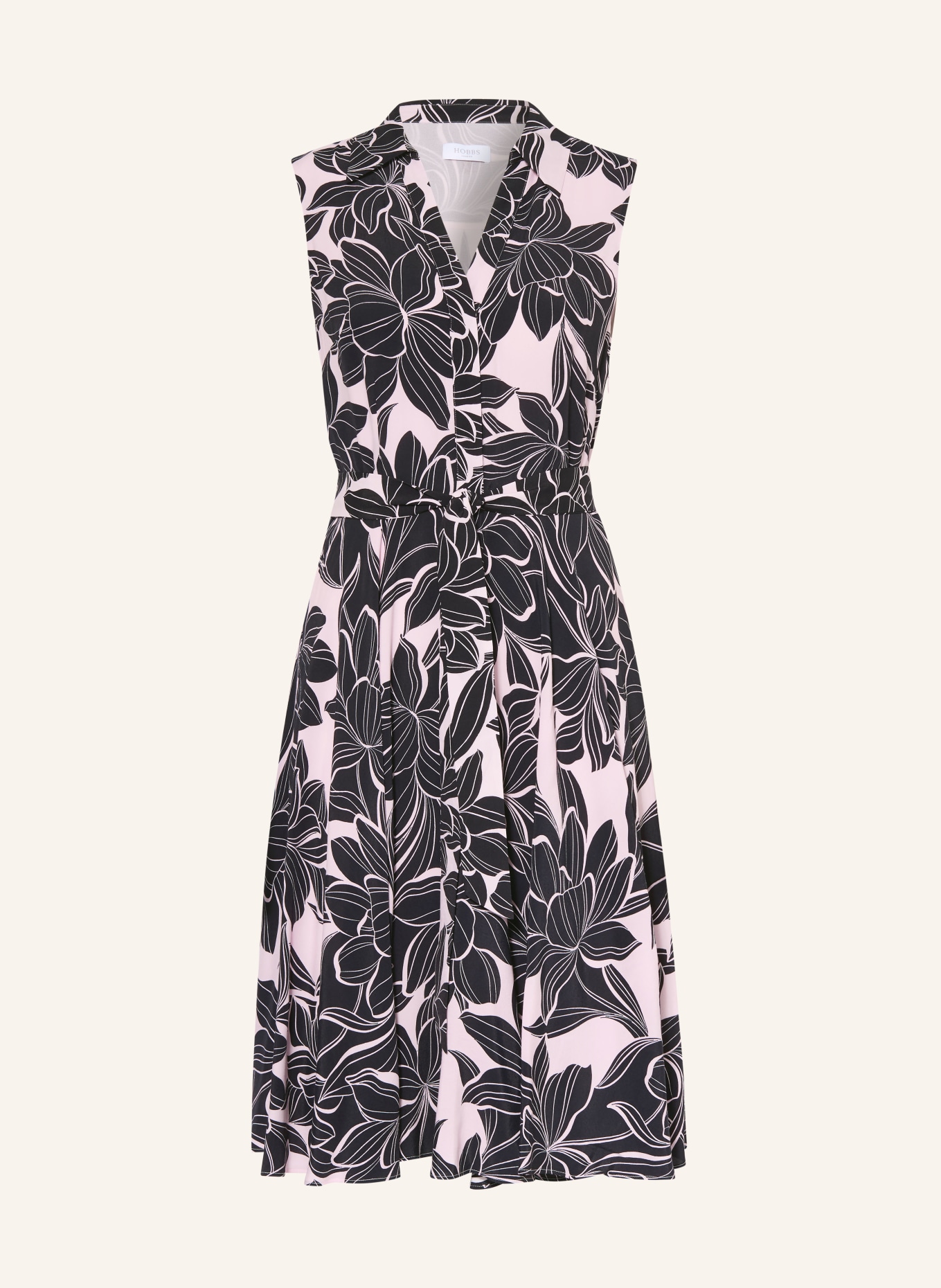 HOBBS BEA Dress: BLACK / PINK