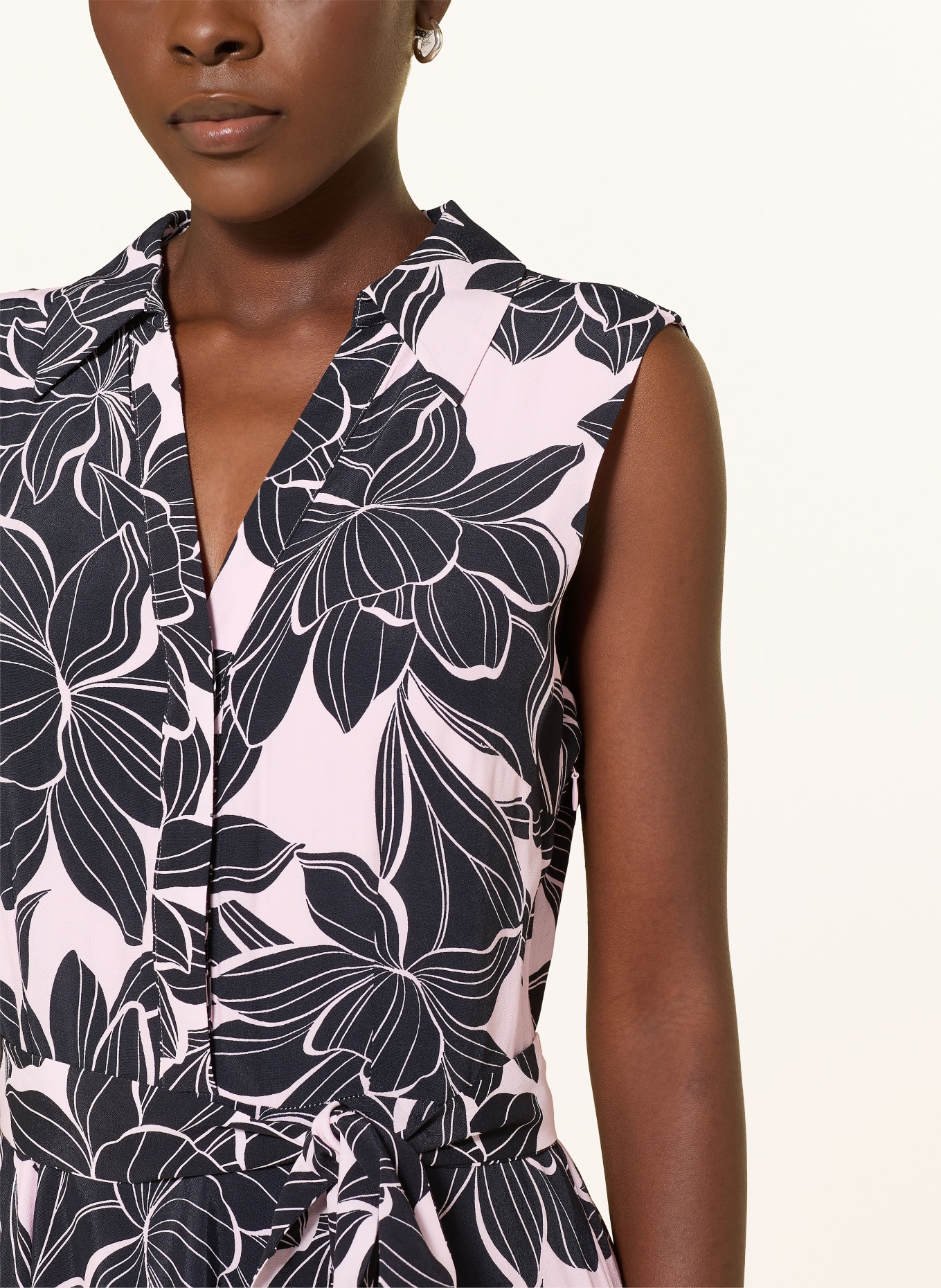 HOBBS BEA Dress: BLACK / PINK