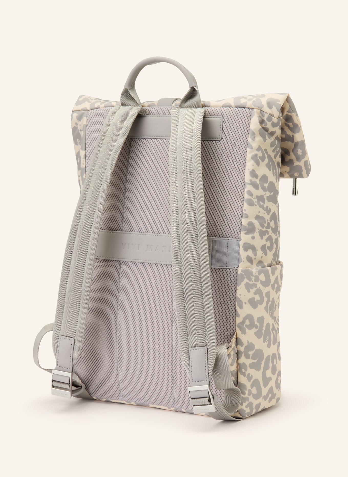VIVI MARI Rugzak: BEIGE / ZILVER / GRIJS