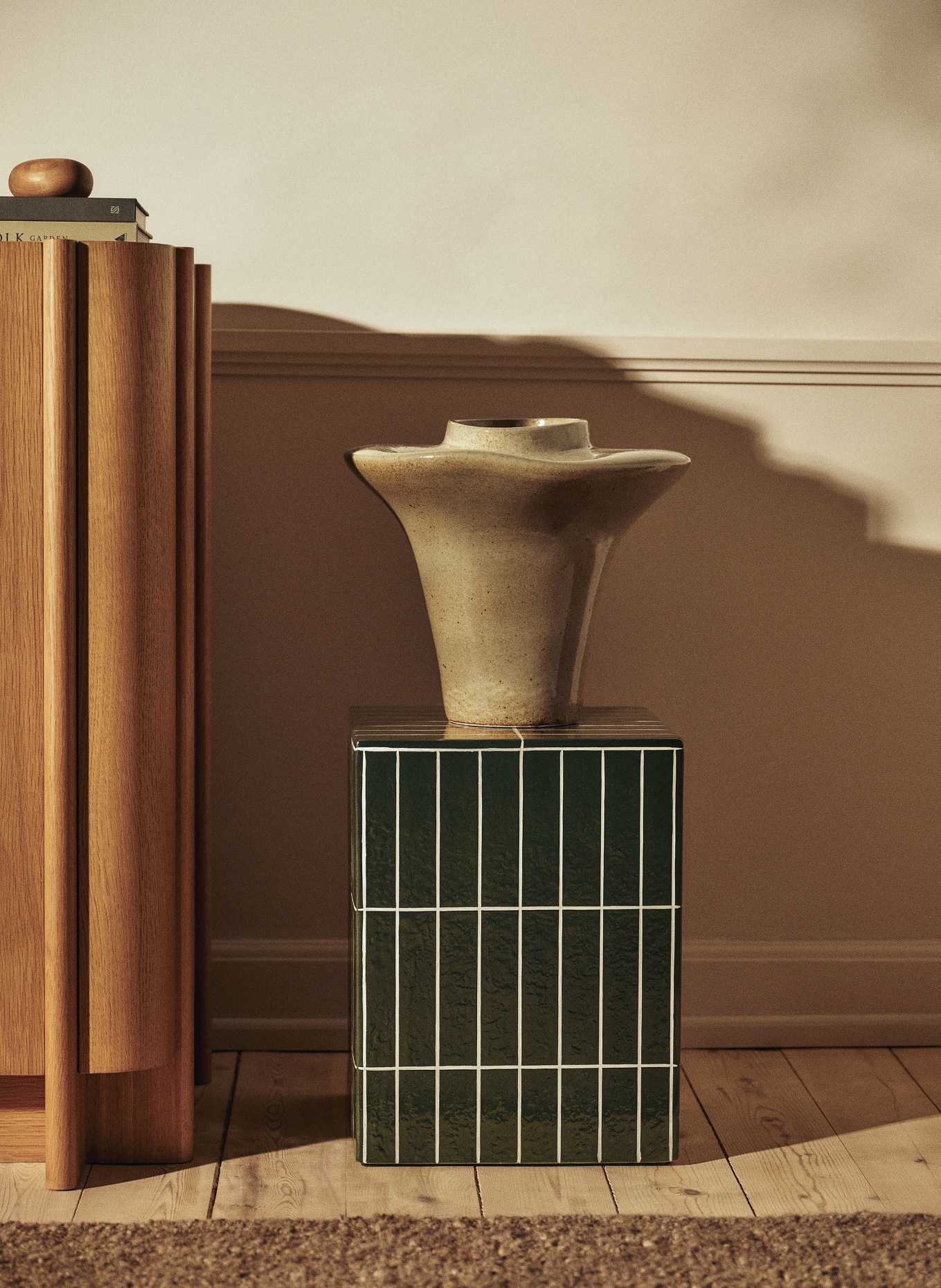 Ferm LIVING Vase EVIO: KHAKI