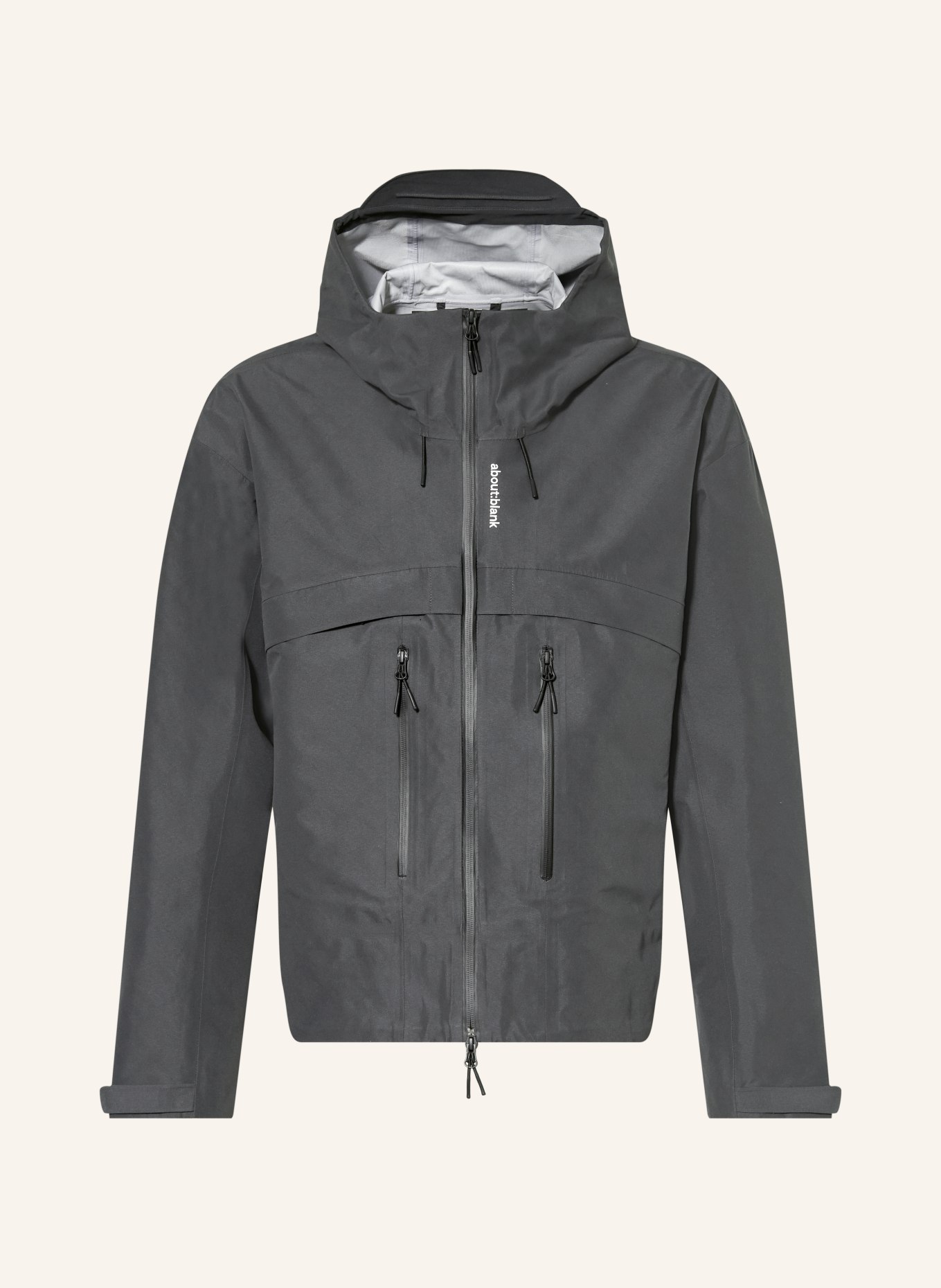 about:blank WATER REACTIVE functional jacket: DARK GRAY