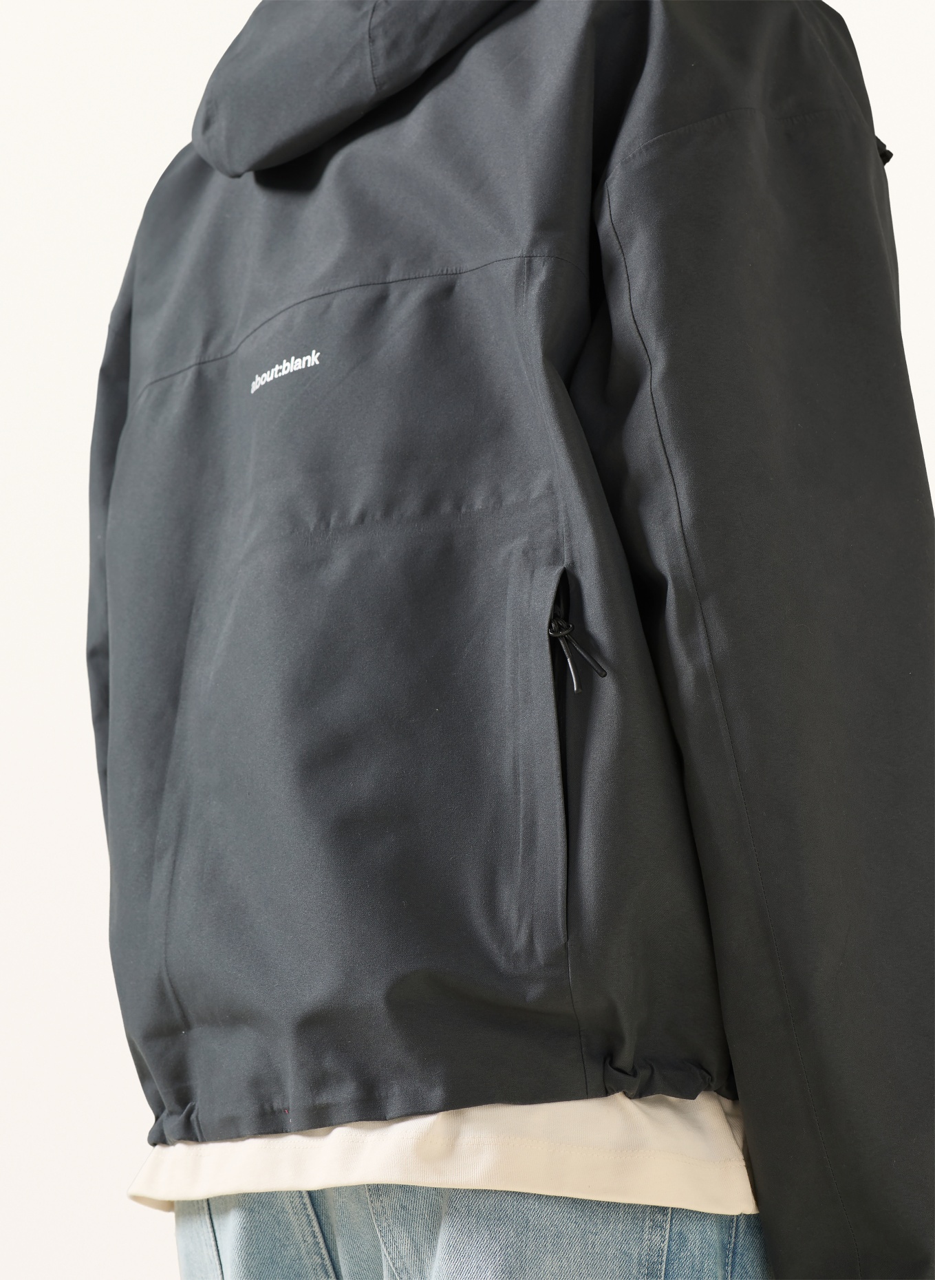 about:blank WATER REACTIVE functional jacket: DARK GRAY