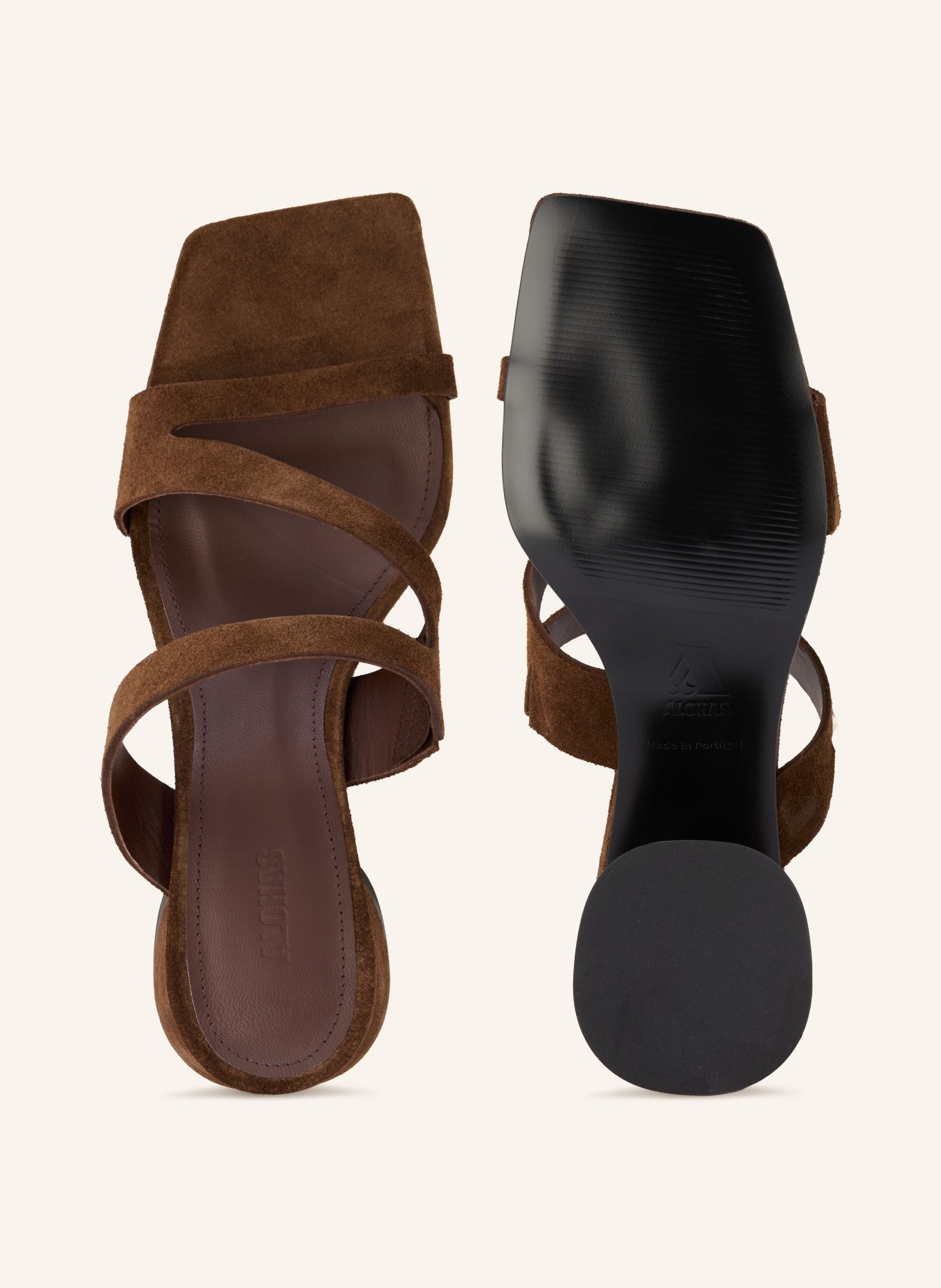 ALOHAS Mules ORIELLE: MARRON FONCÉ