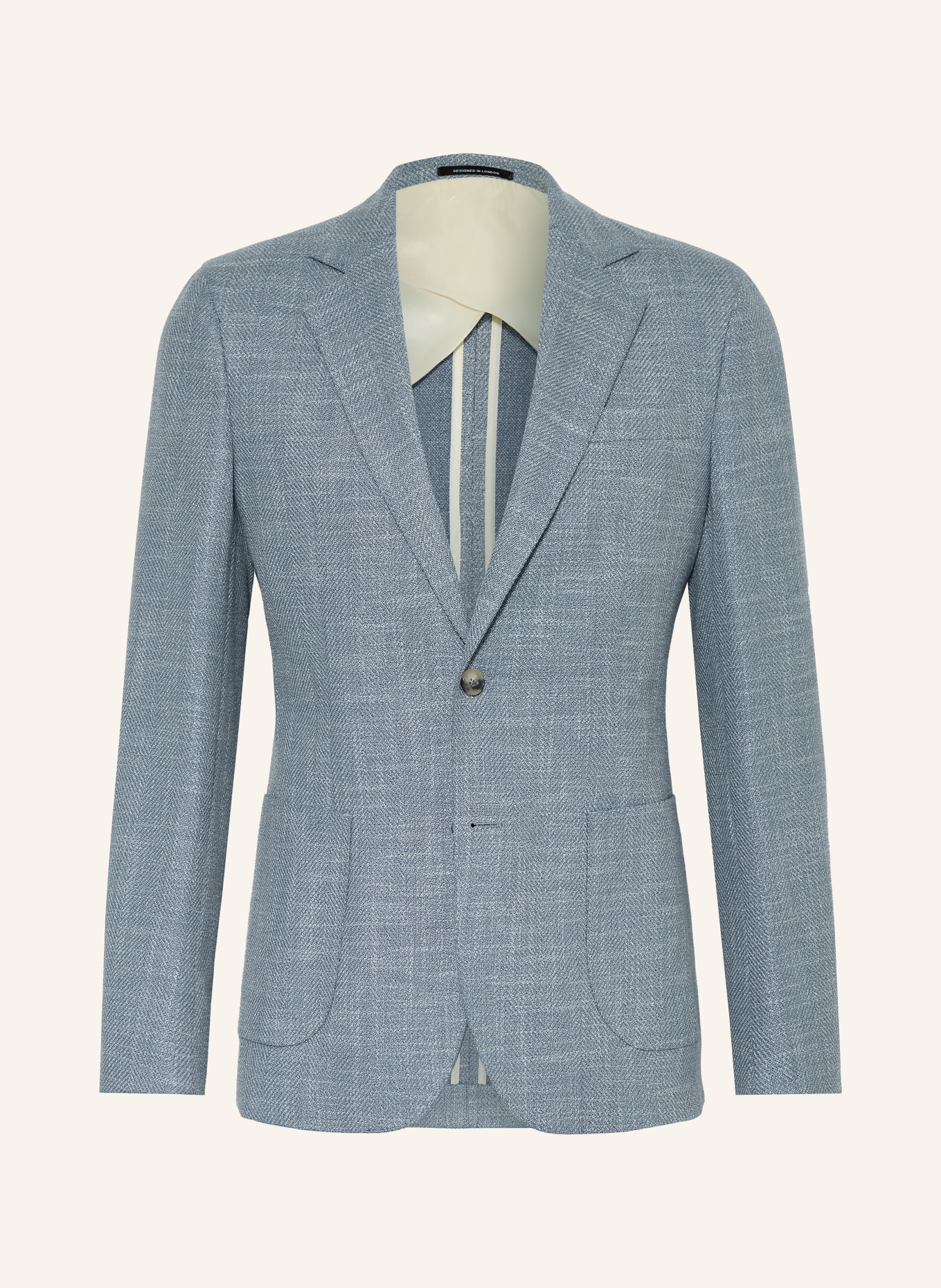 REISS MANCI-colbert, extra slim fit: BLAUWGRIJS / WIT