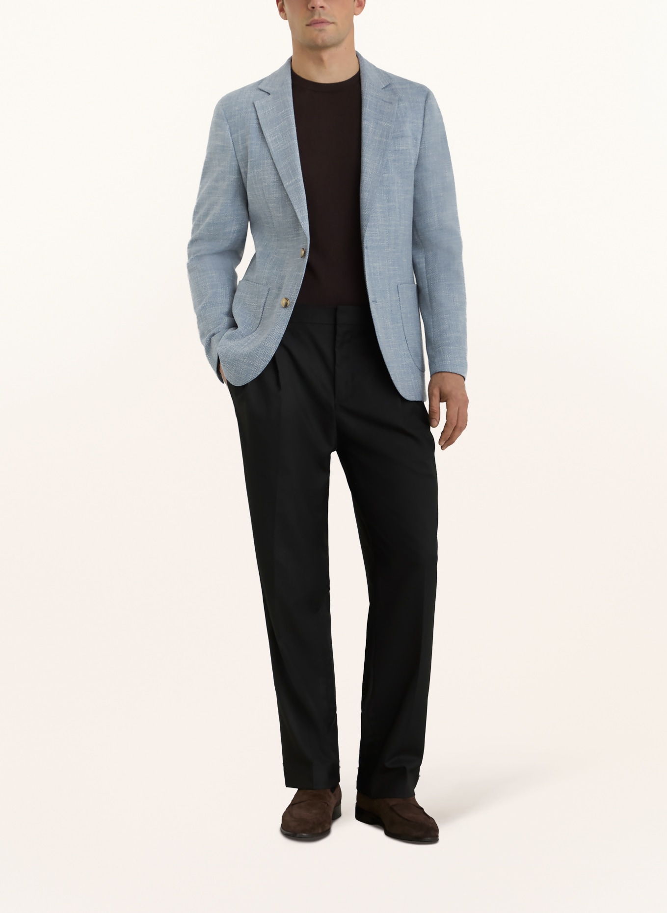 REISS MANCI-colbert, extra slim fit: BLAUWGRIJS / WIT