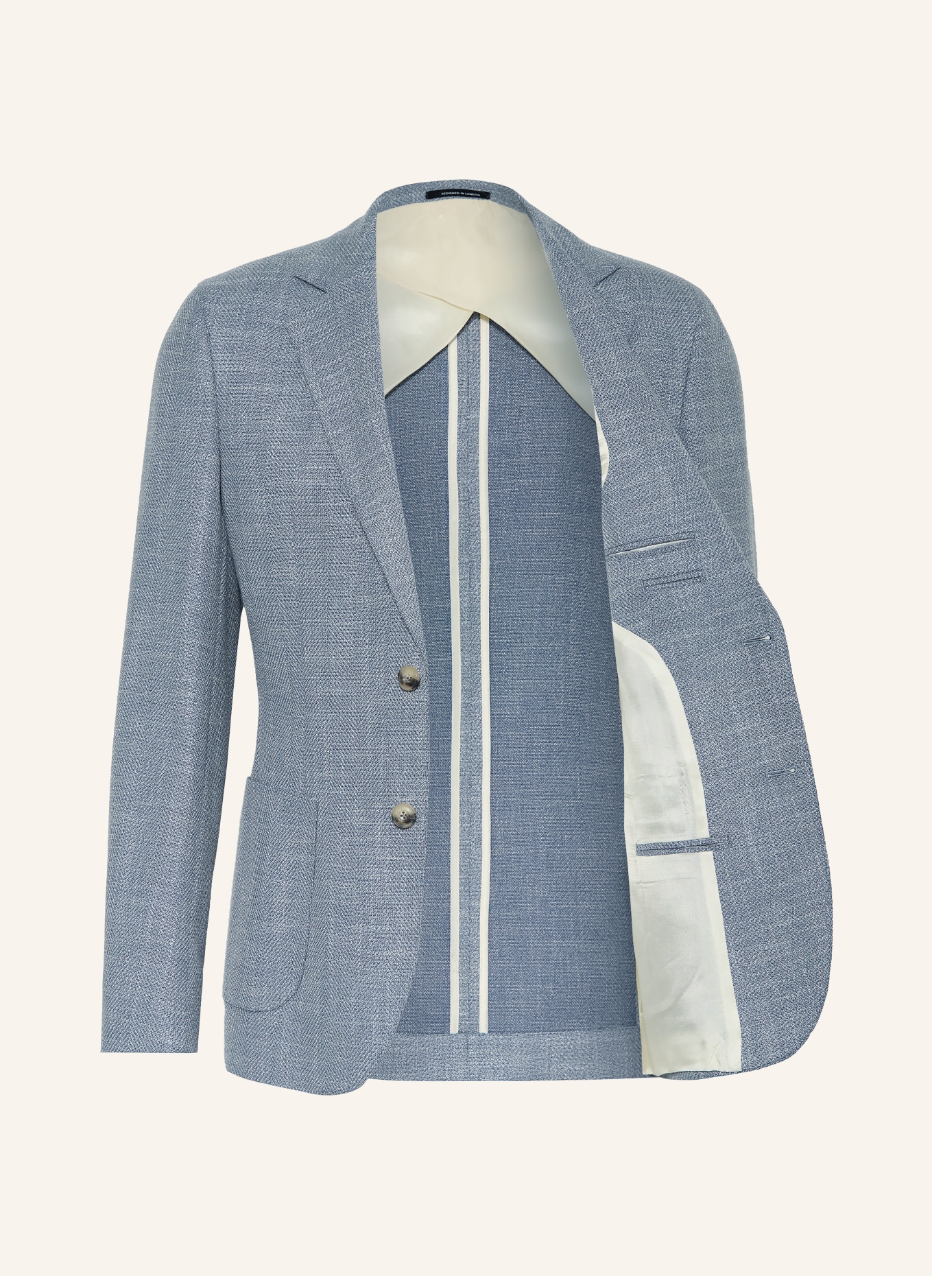 REISS MANCI-colbert, extra slim fit: BLAUWGRIJS / WIT