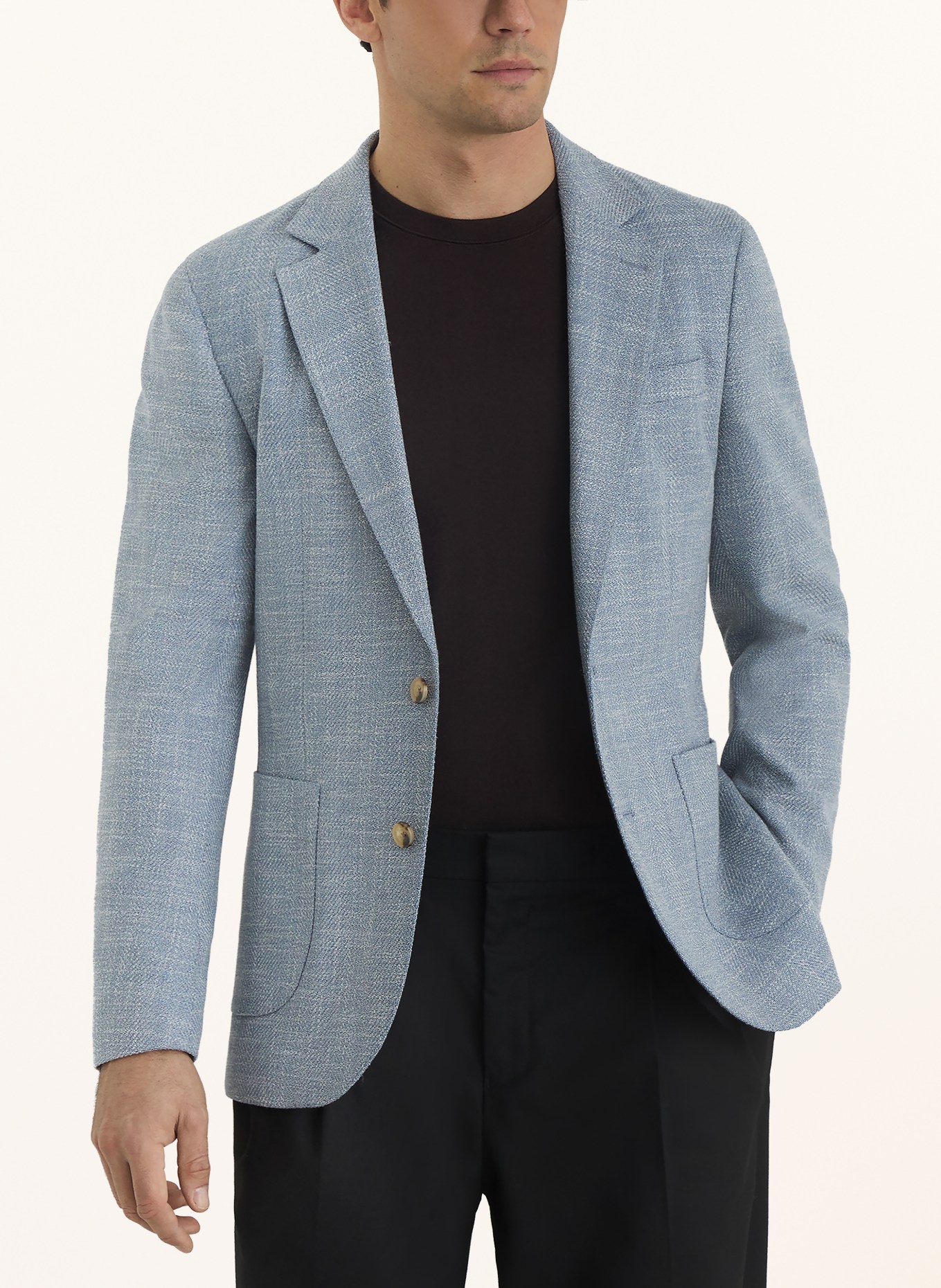 REISS MANCI-colbert, extra slim fit: BLAUWGRIJS / WIT