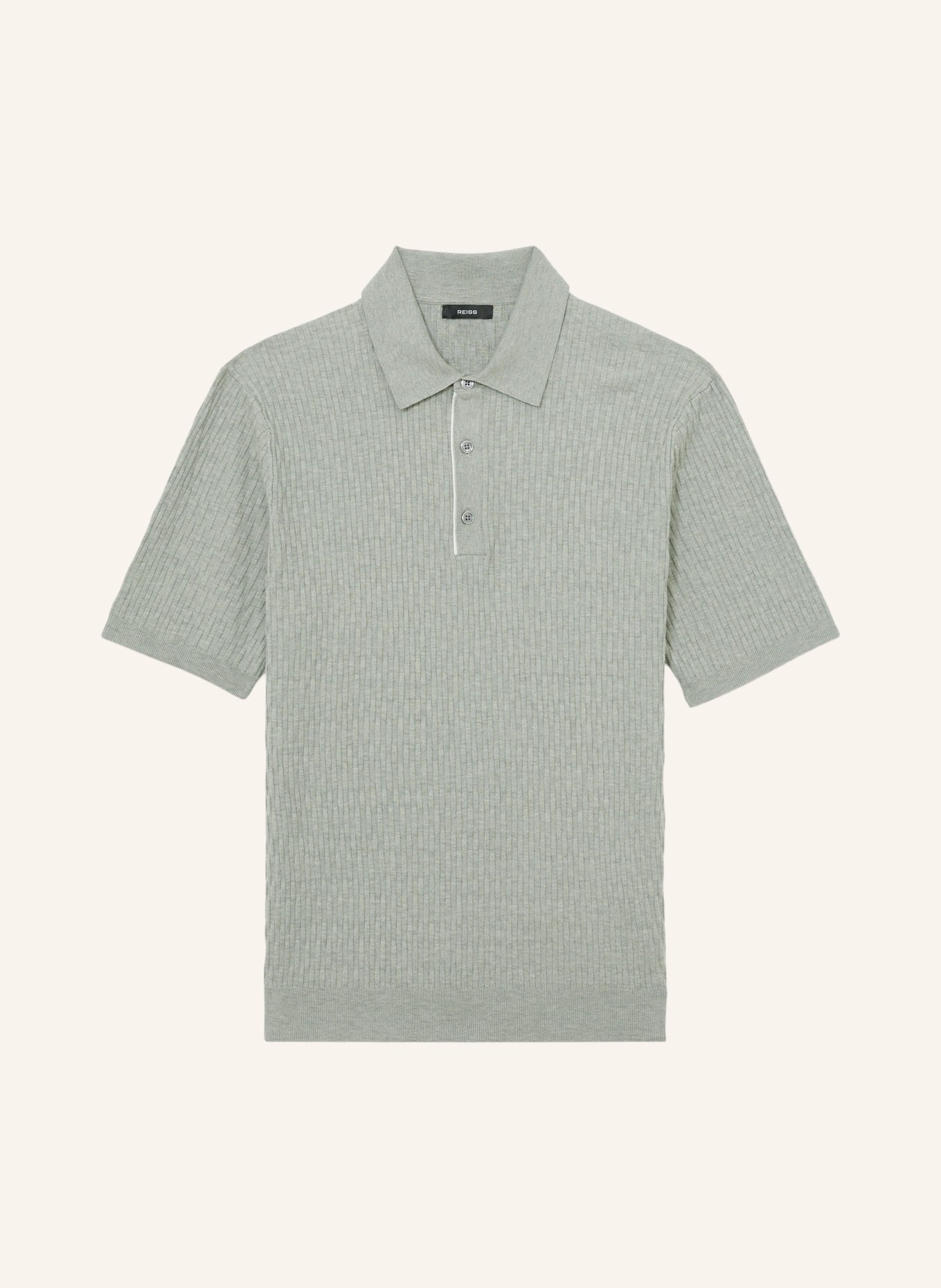 REISS Strick-Poloshirt ERA: GRÜN