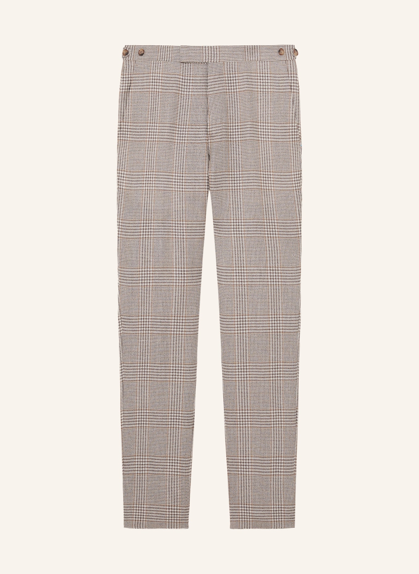 REISS Hose EPSOM Slim Fit mit Leinen: TAUPE / WEISS / SCHWARZ