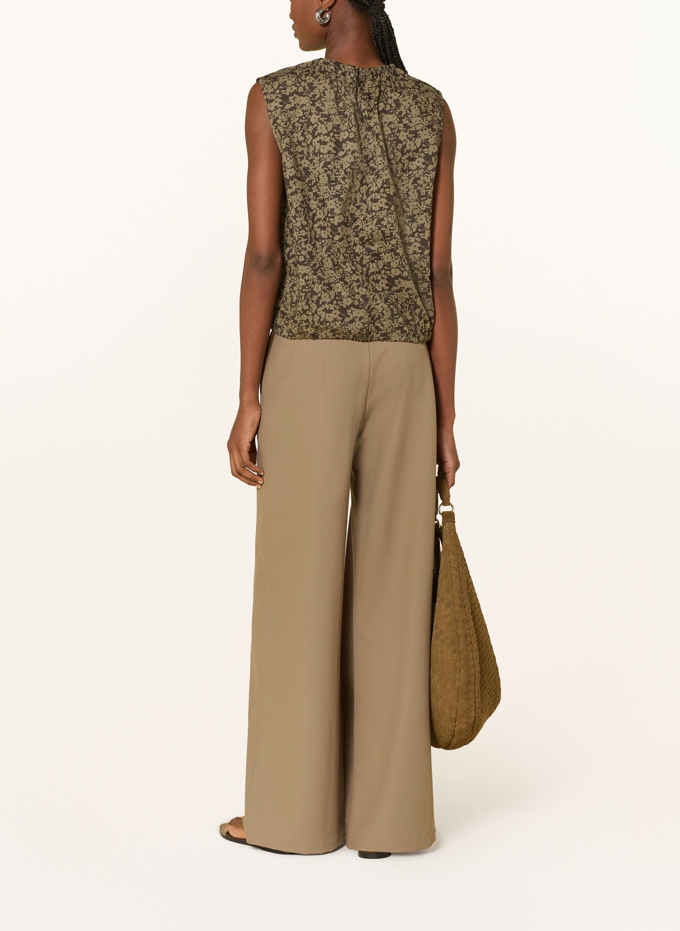 Marc O'Polo Blus: MÖRKBRUN / KHAKI