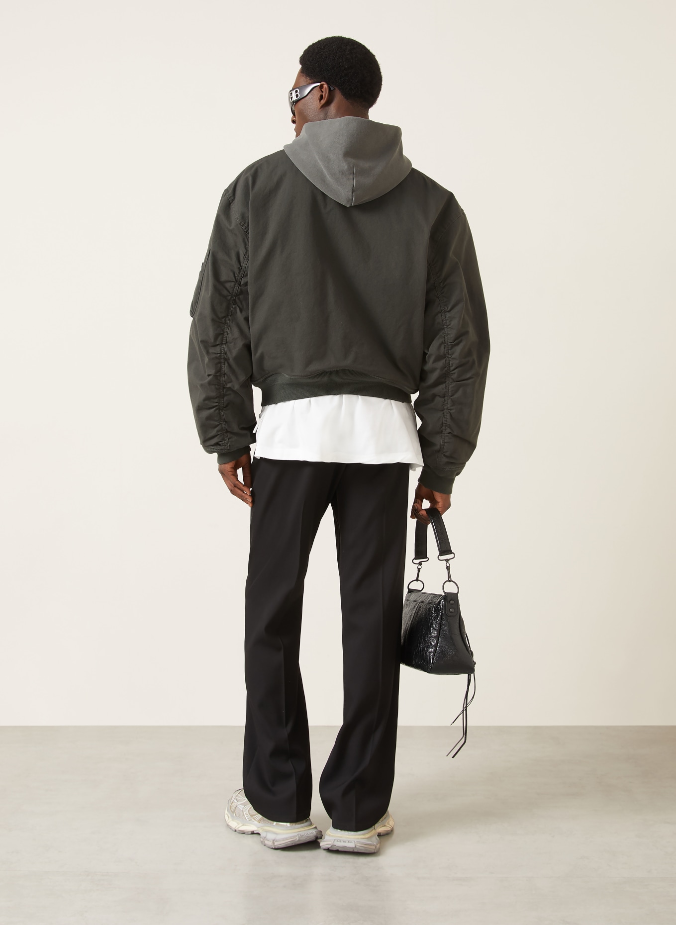 BALENCIAGA Blouson: DUNKELGRAU