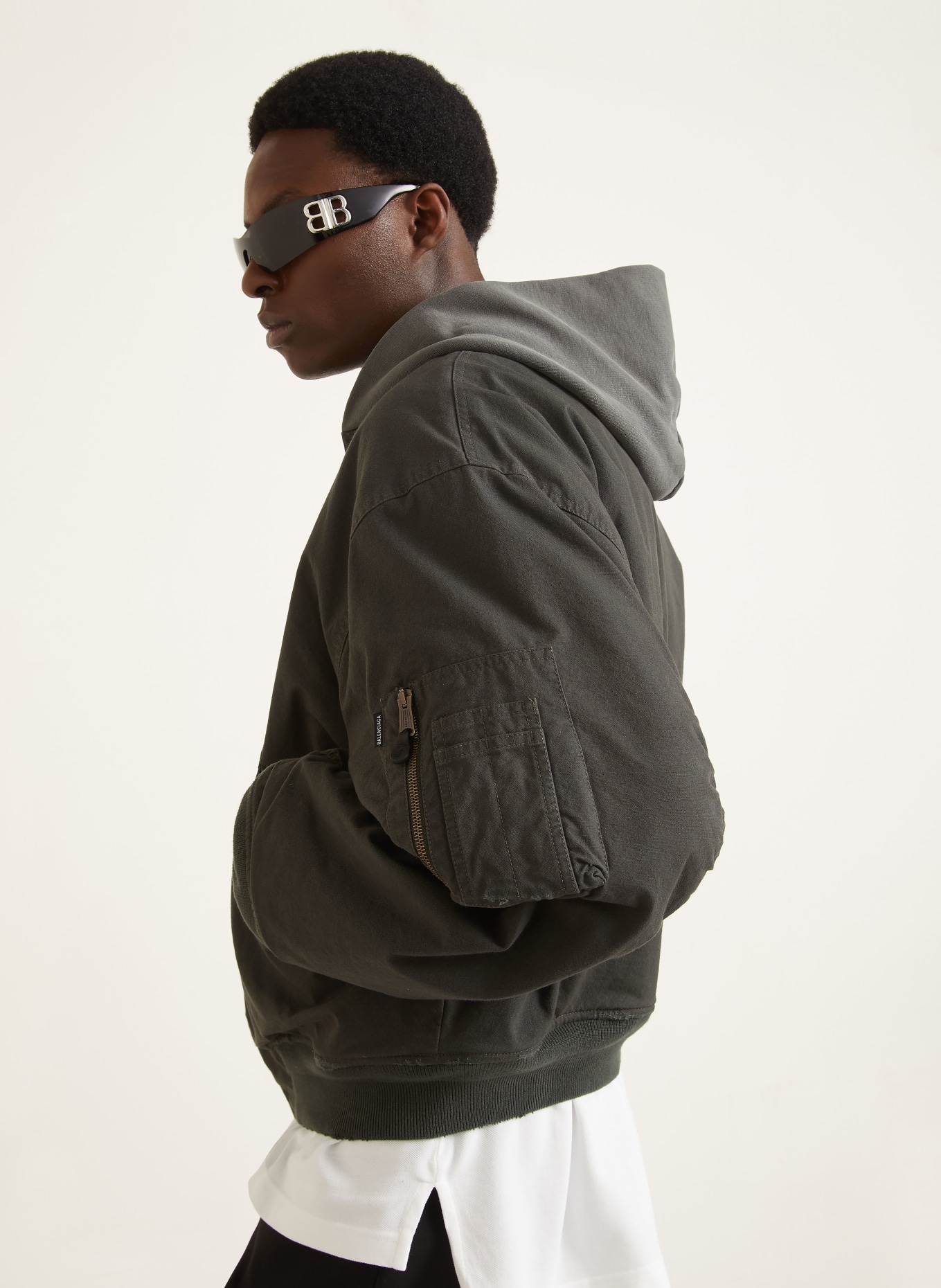 BALENCIAGA Blouson: DUNKELGRAU