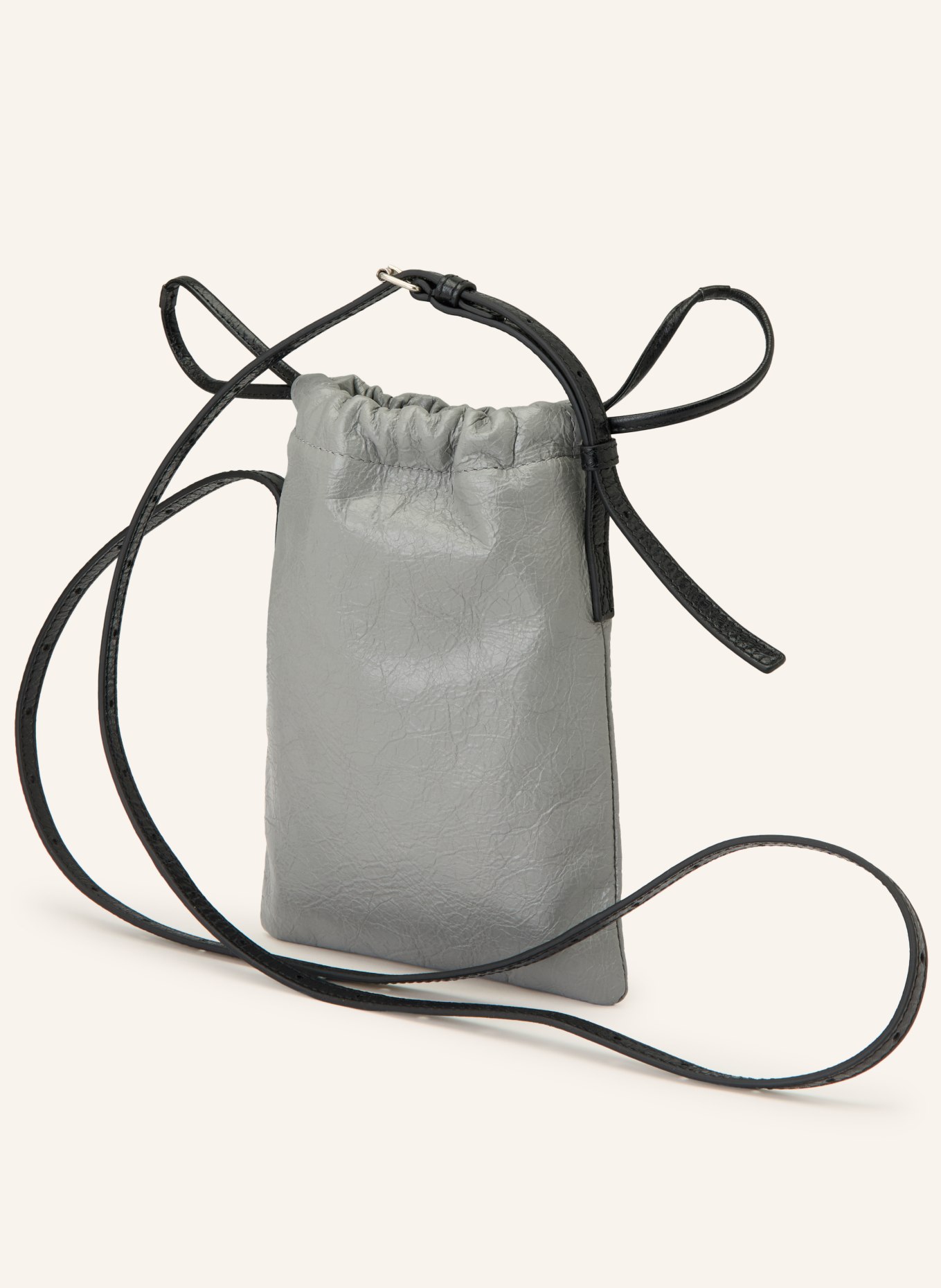 BALENCIAGA Smartphone-Tasche: GRAU / SCHWARZ