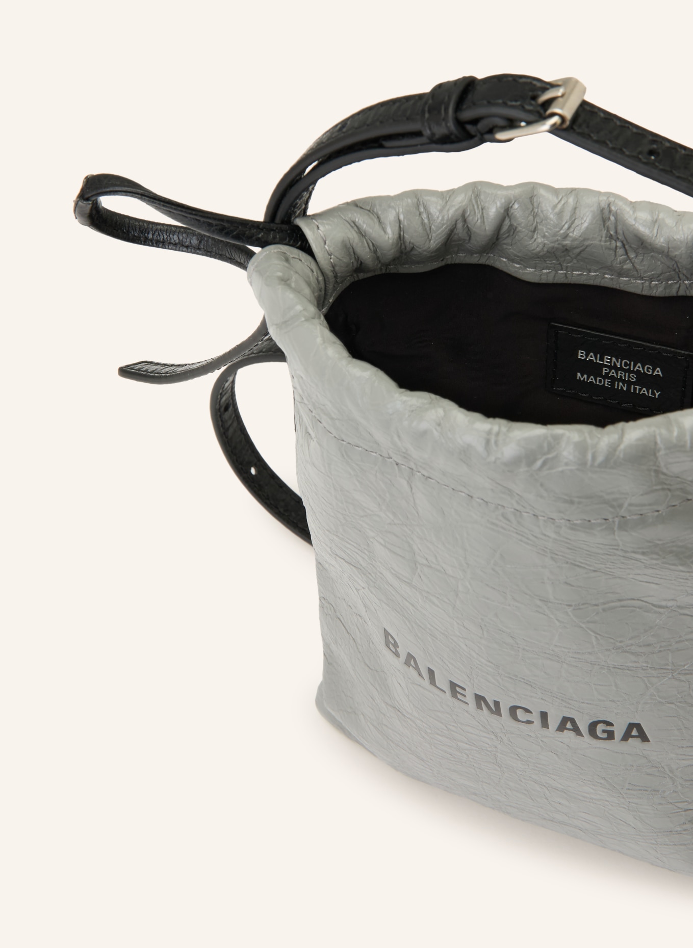 BALENCIAGA Smartphone-Tasche: GRAU / SCHWARZ