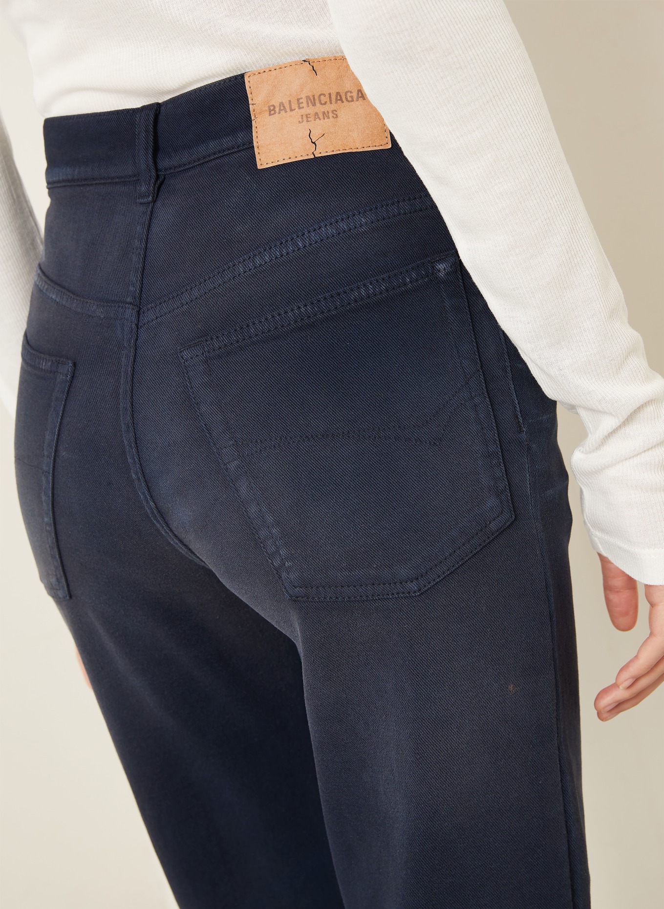 BALENCIAGA Dżinsy skinny: 8074 NAVY/DIRTY DARK BLUE