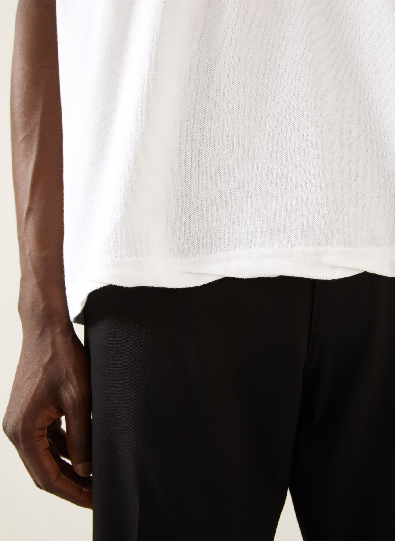 BALENCIAGA Piqué-Poloshirt: WEISS