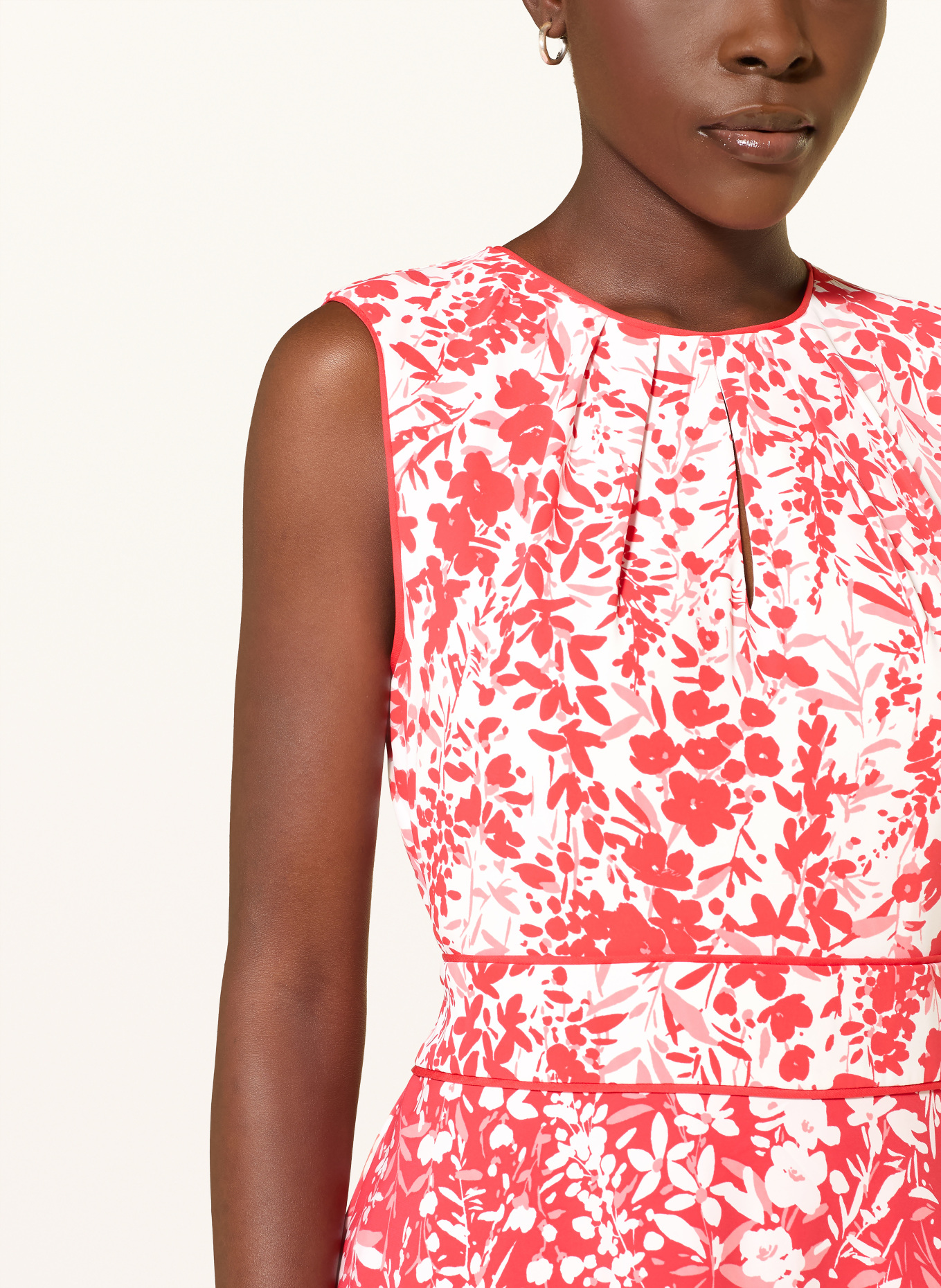 HOBBS Robe MADDIE: ROUGE / ROUGE CLAIR / BLANC