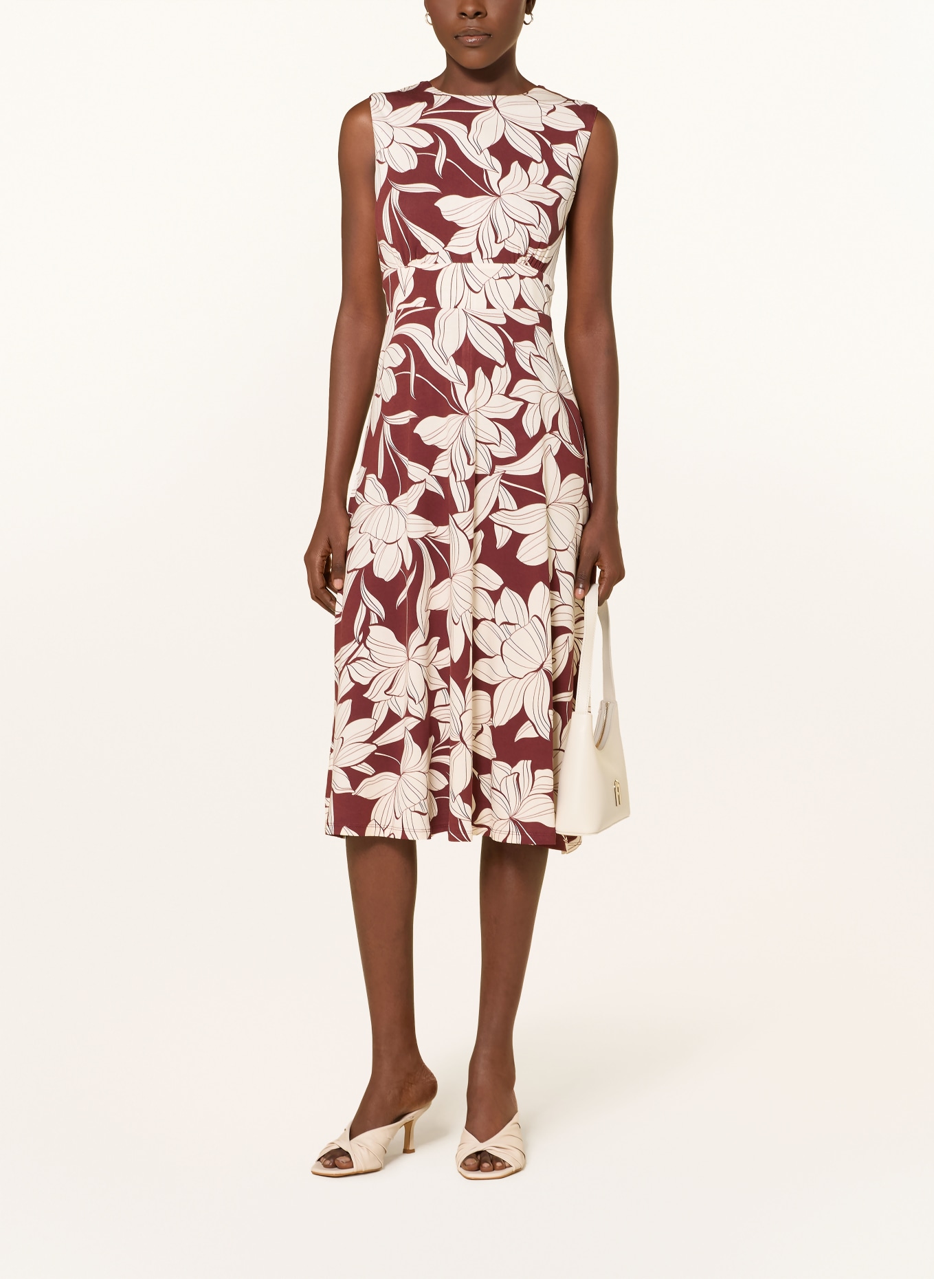 HOBBS Sukienka z dżerseju MARYLISE: BRĄZOWY / ECRU