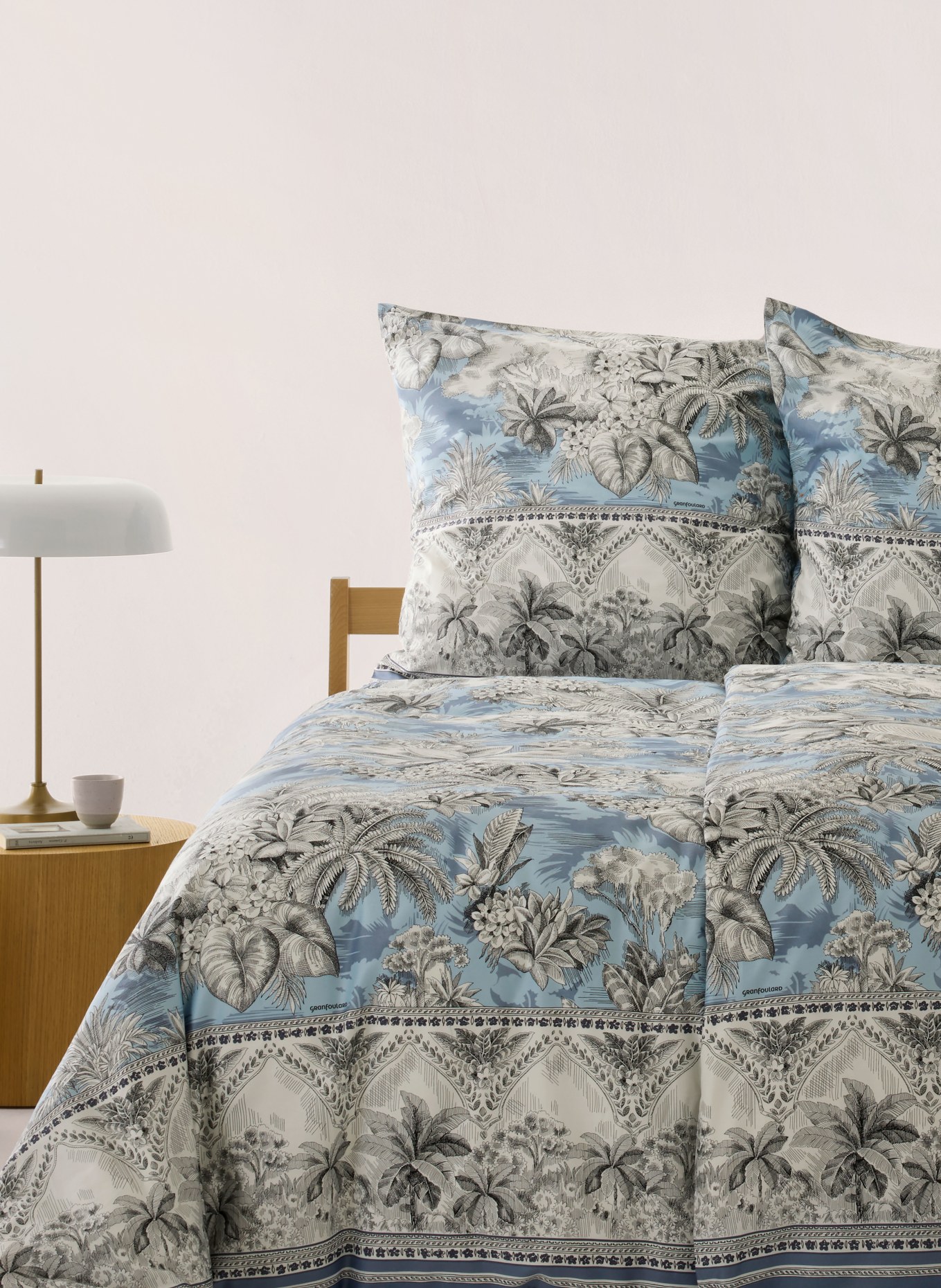 bassetti Pościel BOBOLI: JASNONIEBIESKI / BIAŁY / CZARNY