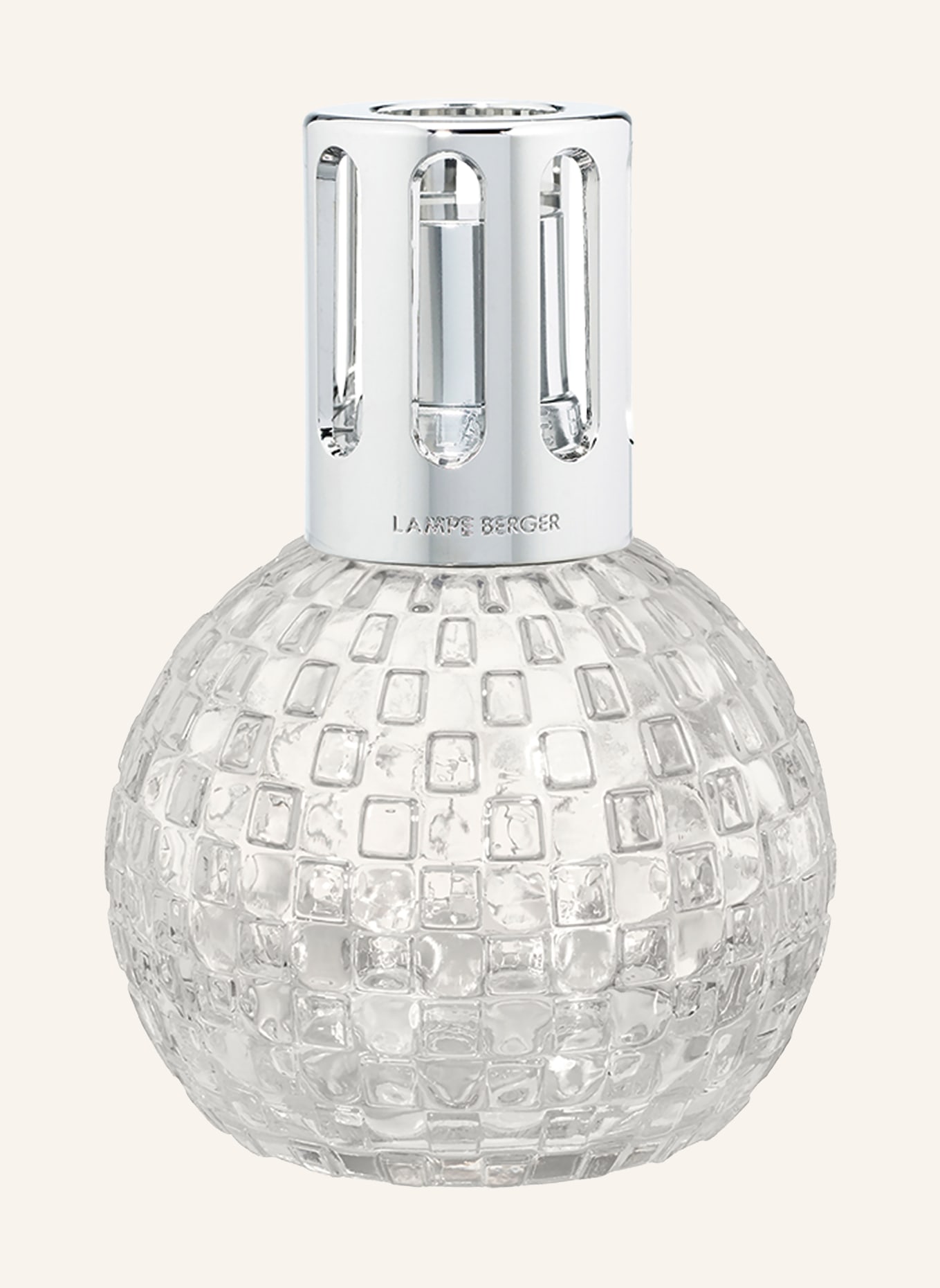 MAISON BERGER PARIS MIRAGE Set: Aroma lamp and refill: WHITE / SILVER