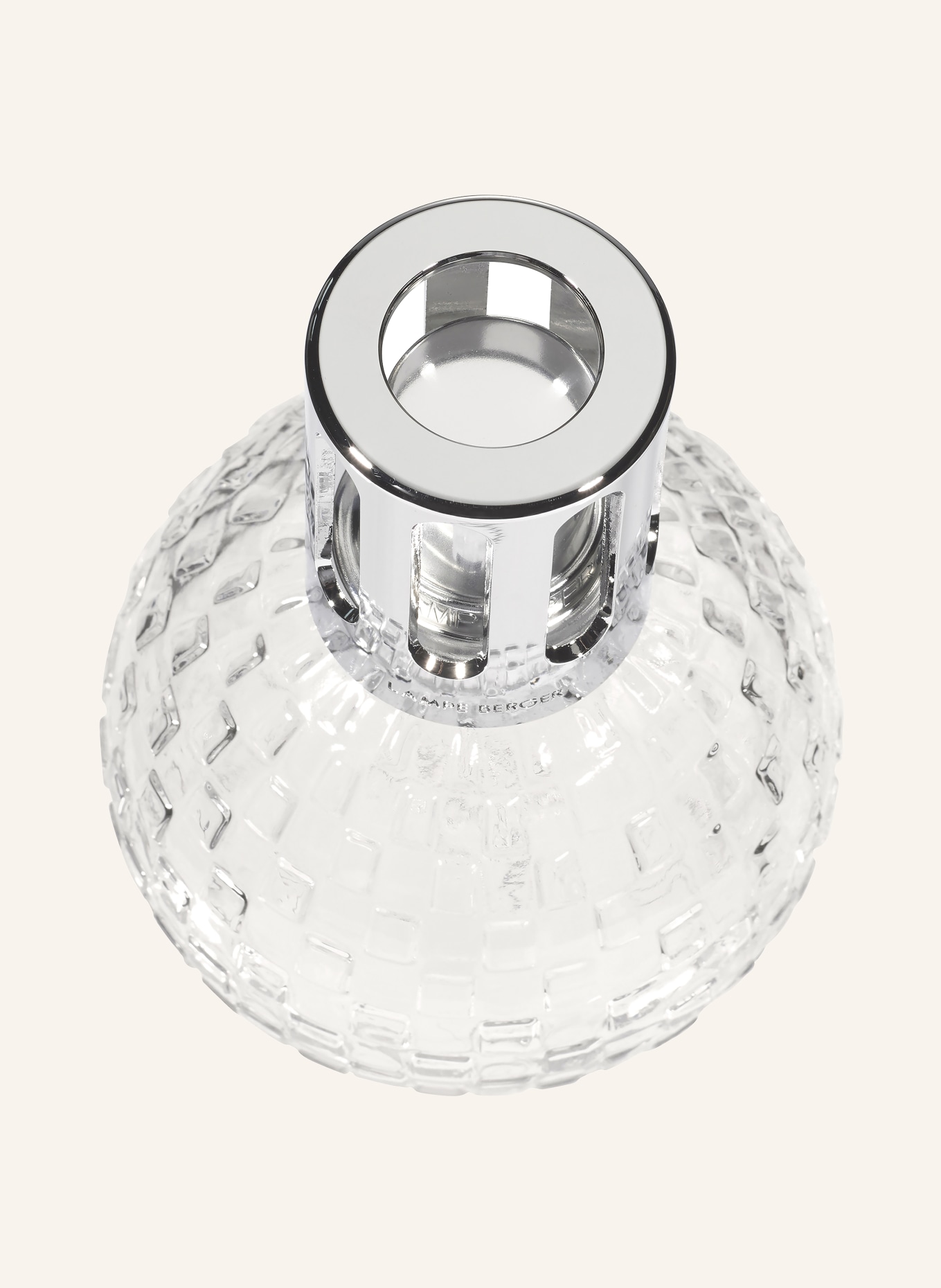 MAISON BERGER PARIS MIRAGE Set: Aroma lamp and refill: WHITE / SILVER